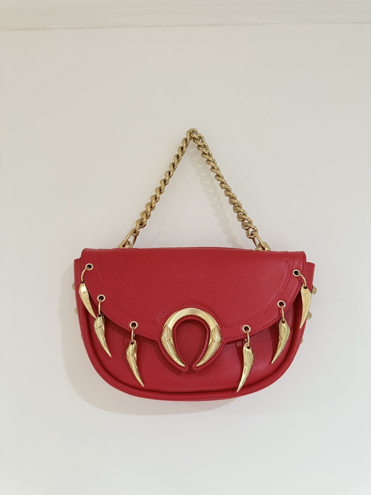 Roberto Cavalli TIGER TOOTH C LOGO SHOULDER BAG​​​