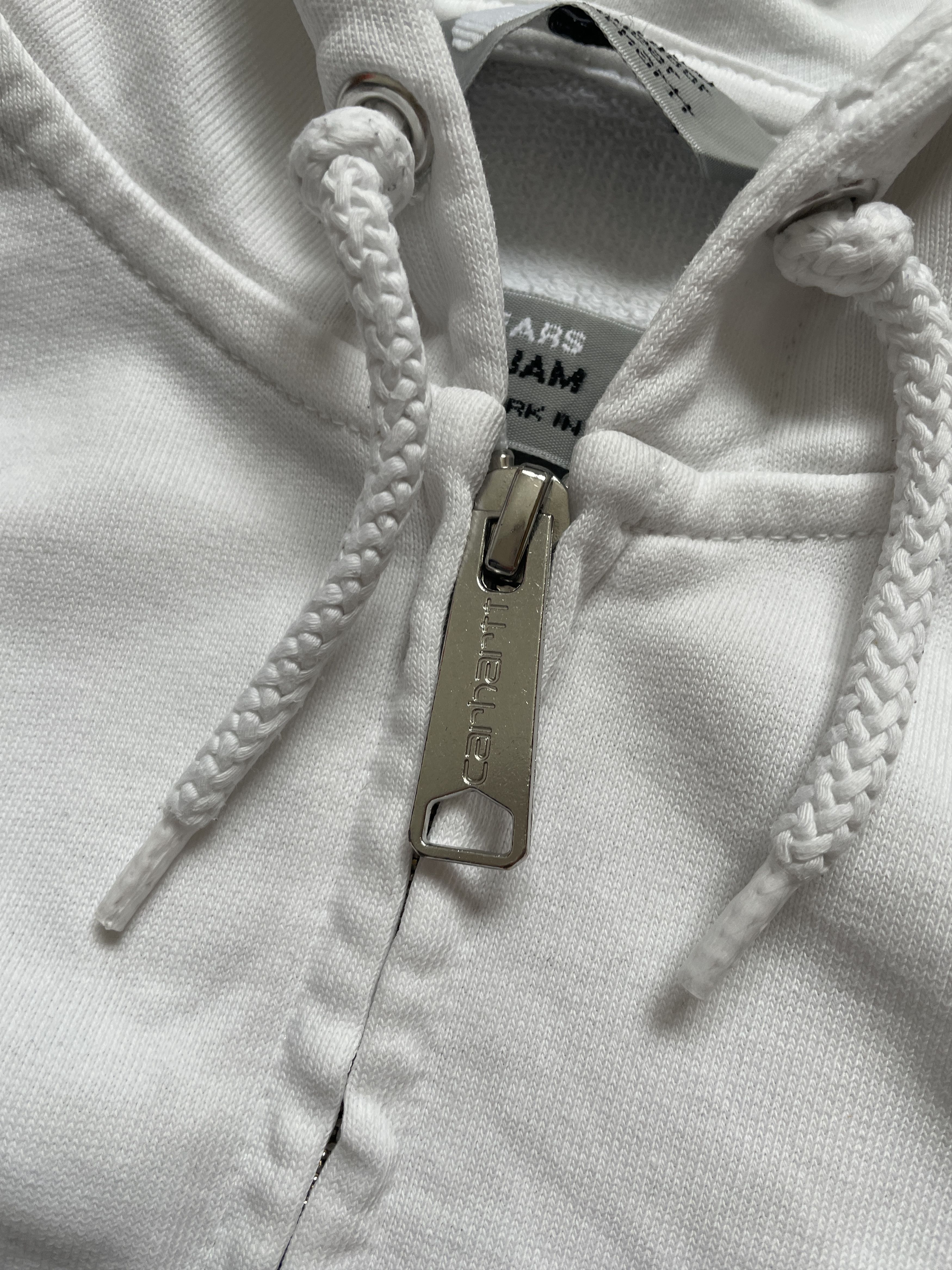 Carhartt CARHARTT \SLAM JAM WHITE DISTRESSED REFLECTIVE ZIP HOODIE Size US S / EU 44-46 / 1 - 12 Thumbnail
