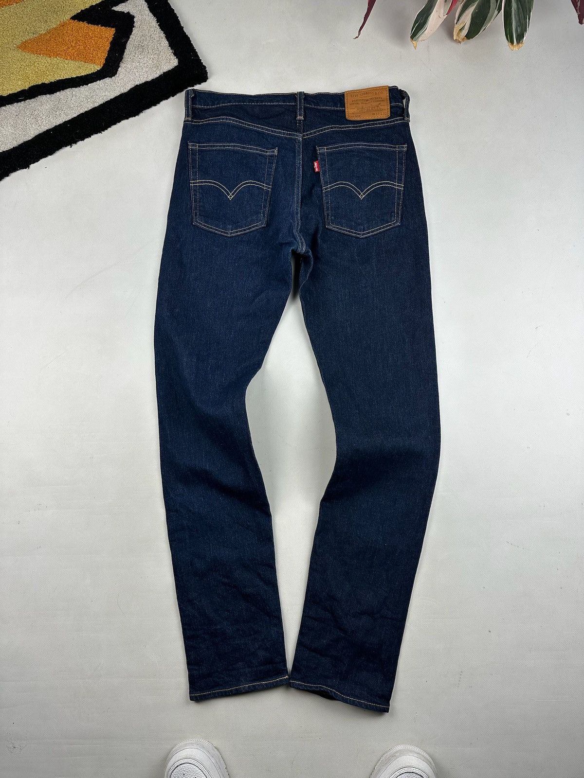 Levi's Vintage Clothing × Vintage Vintage Levi Big E Dark Denim Lot 510 Jeans premium Size US 31 - 1 Thumbnail