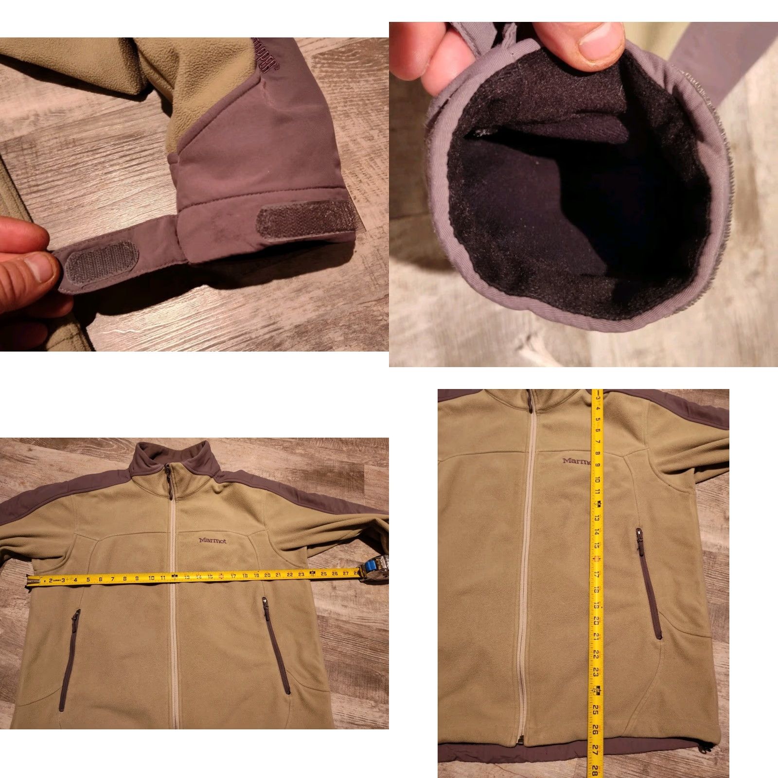 Marmot Marmot Windstopper Jacket Men's Large Gray Green Full Zip Mock Neck Fleece Size US L / EU 52-54 / 3 - 8 Thumbnail