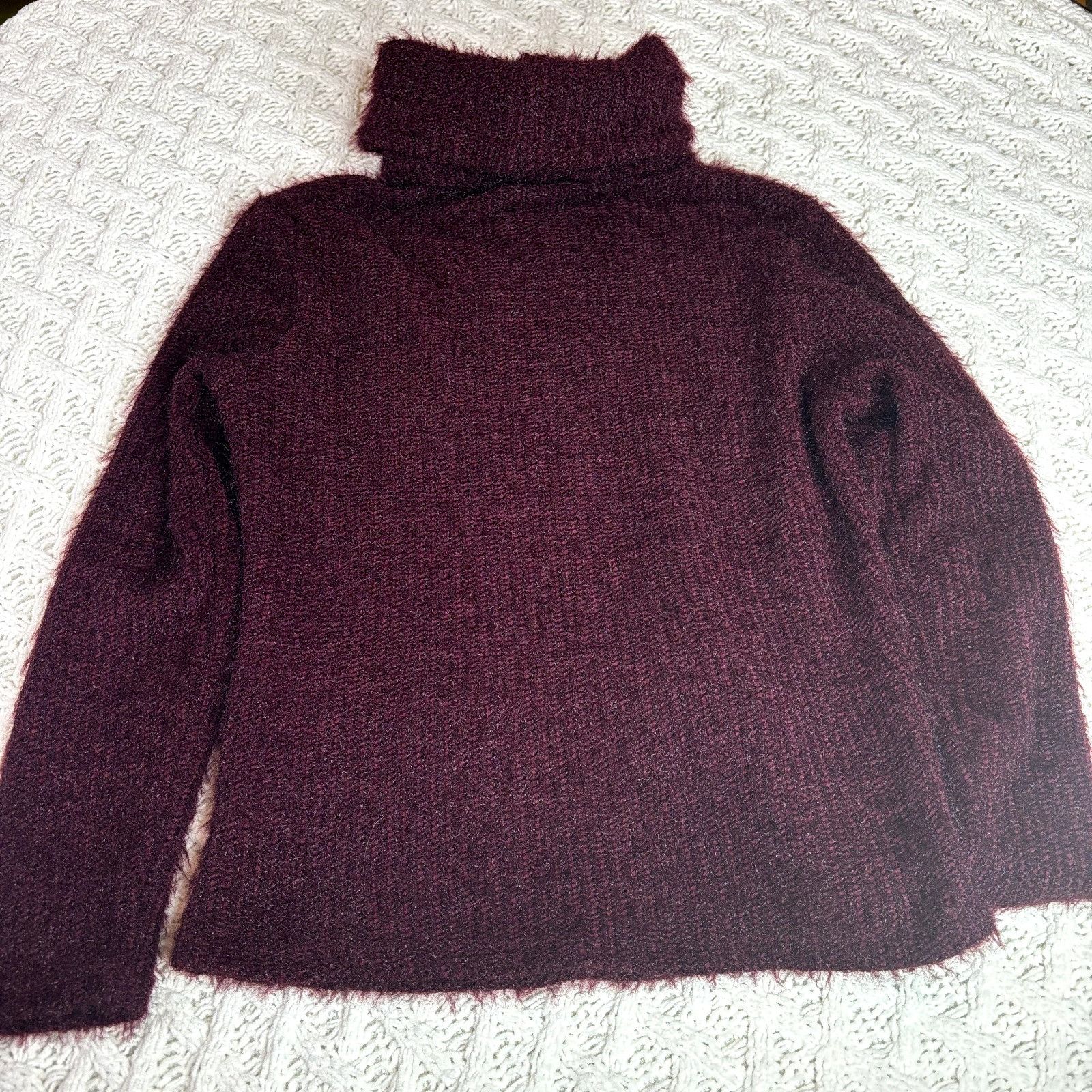 Frank Lyman Frank Lyman Women's Burgundy Turtleneck Sweater, 4 US, Long Size S / US 4 / IT 40 - 2 Thumbnail