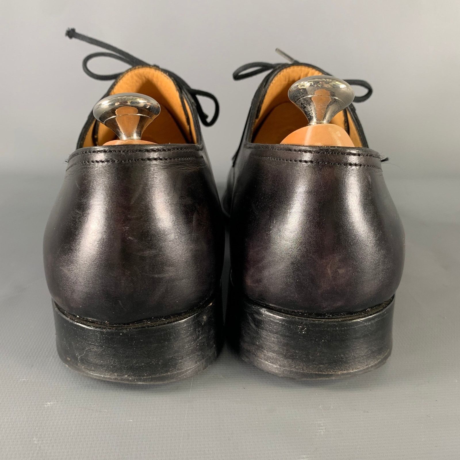 John Lobb JOHN LOBB Size 9 Black Leather Pointed Toe Lace Up Shoes Size US 9 / EU 42 - 3 Thumbnail