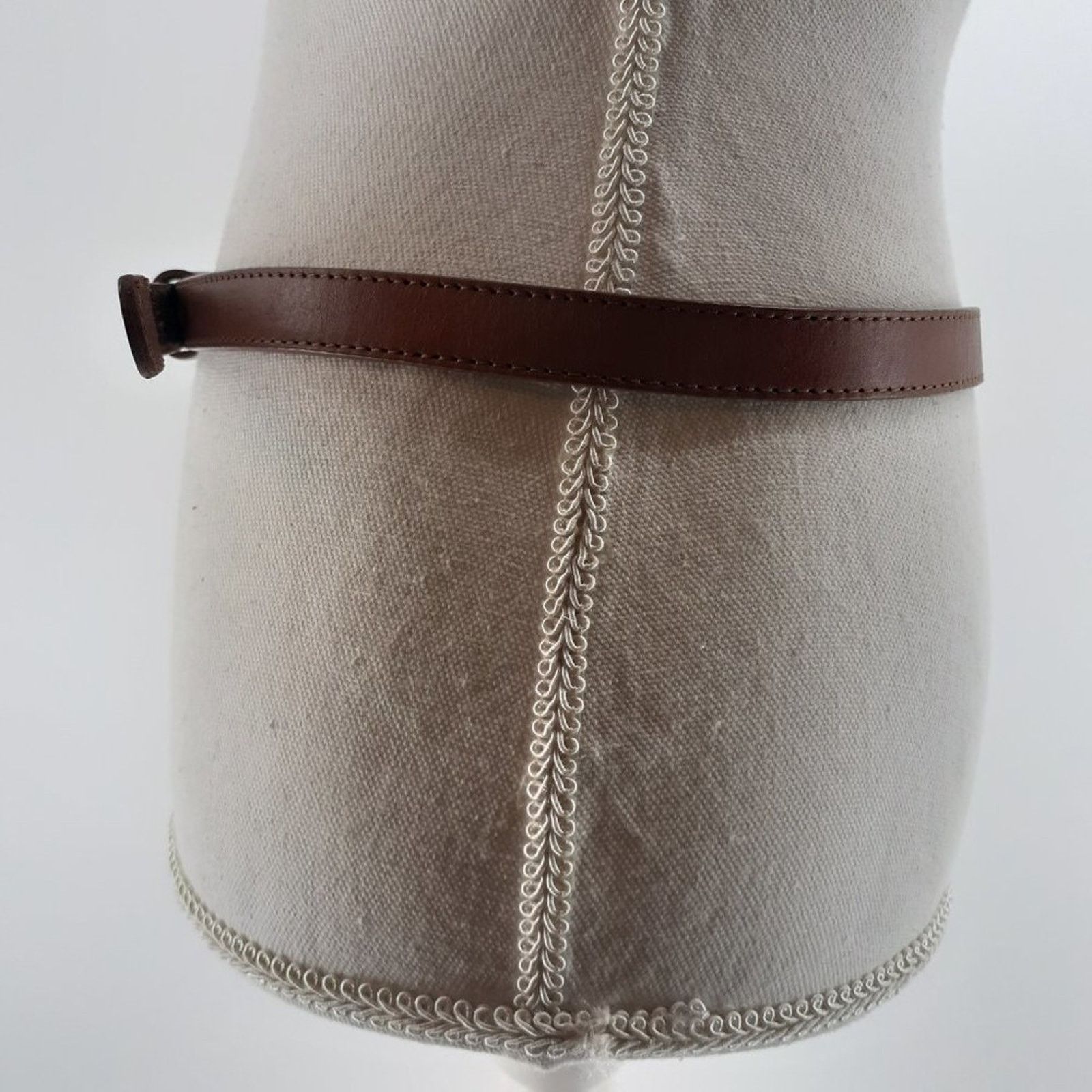 Gap Gap Women Size Small Belt Skinny Two Tone Brown Pink Leather Size ONE SIZE - 8 Thumbnail