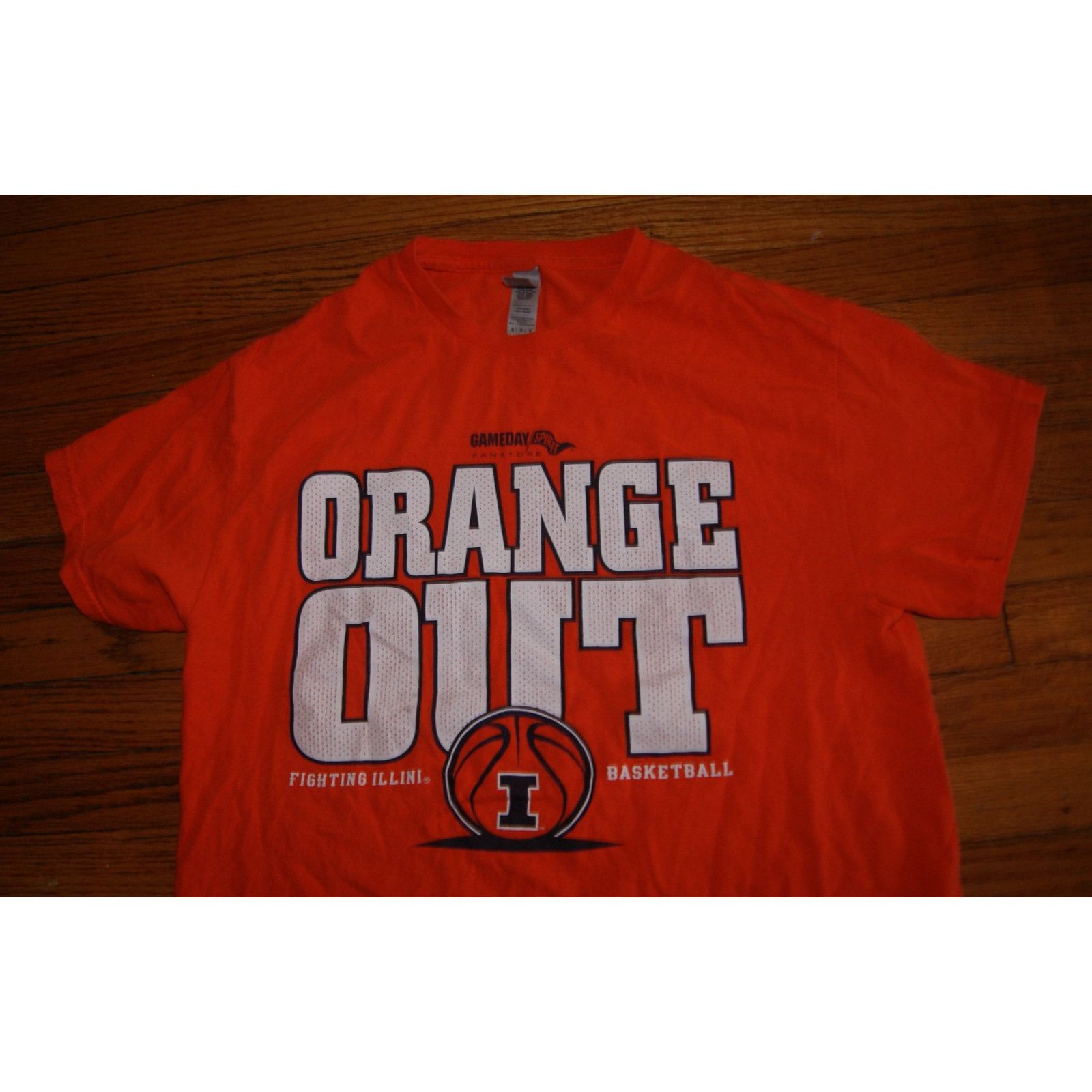 Gildan ILLINOIS FIGHTING ILLINI Basketball M TShirt Orange Gameday Size US M / EU 48-50 / 2 - 1 Thumbnail