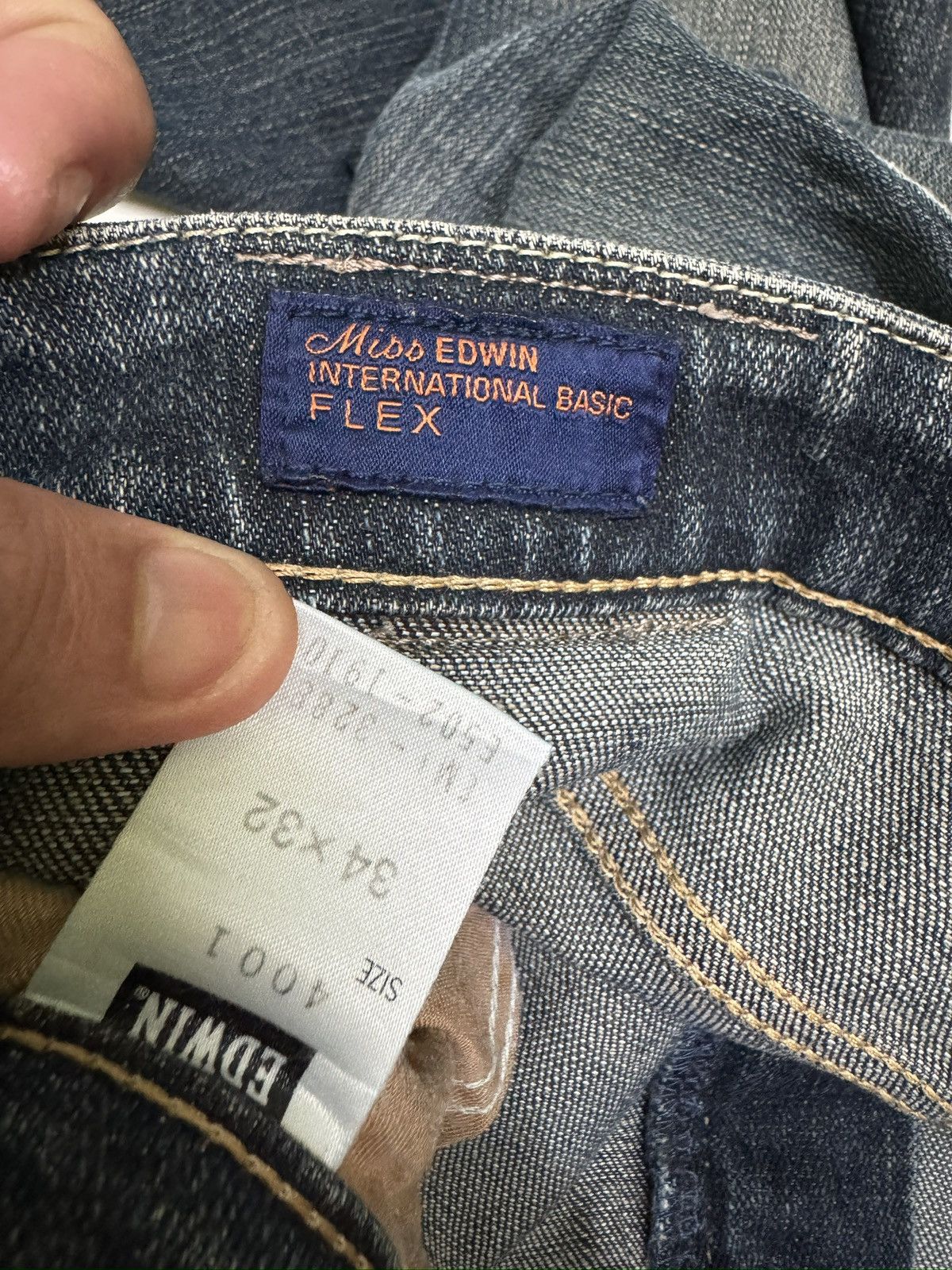 Edwin Vintage Miss Edwin Flex Flared Streetwear Archive Jeans Size US 31 - 12 Thumbnail