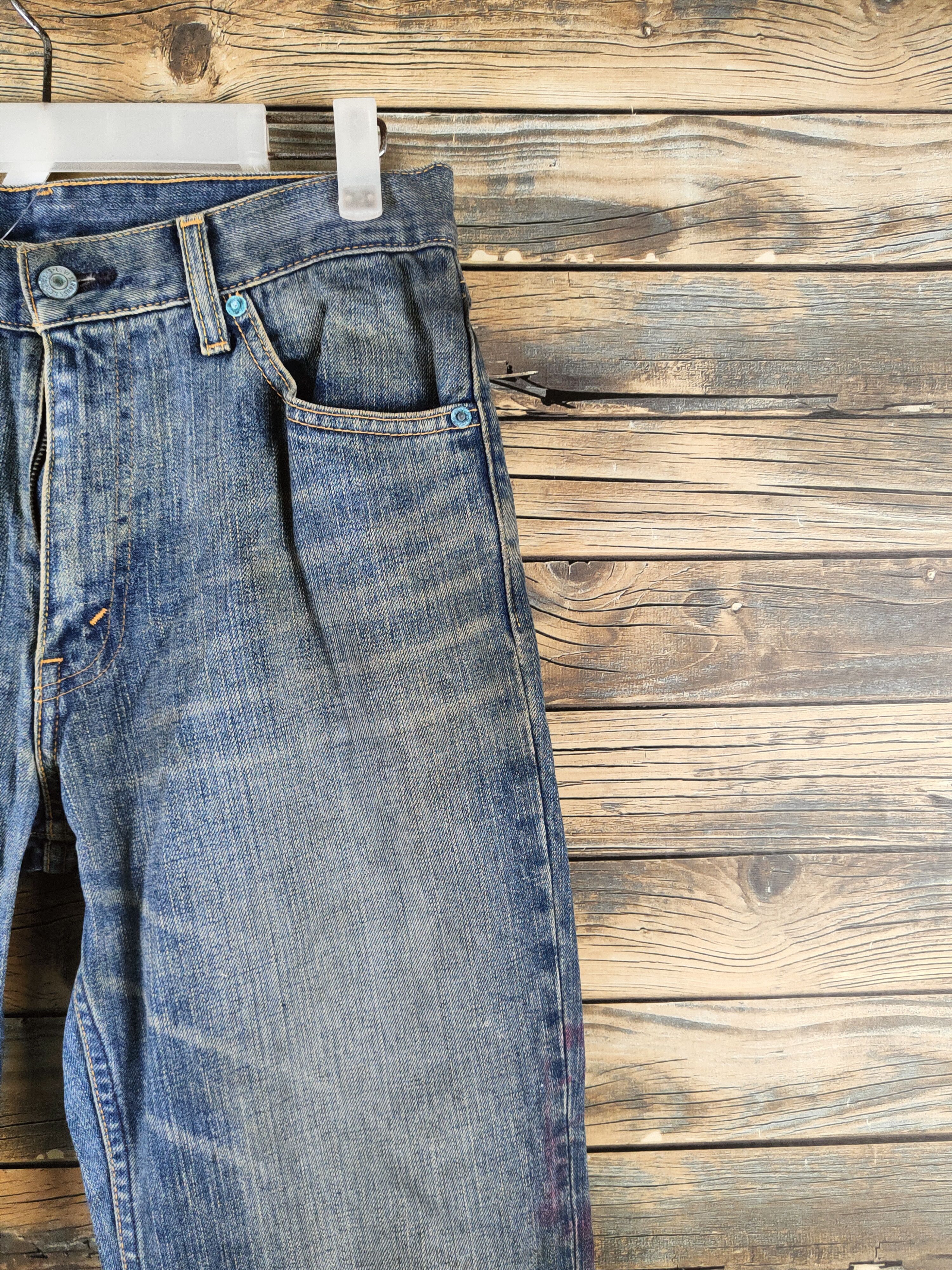 Levi's Levi's Blue Distressed Ripped Jeans #S2817 Size US 30 / EU 46 - 5 Thumbnail