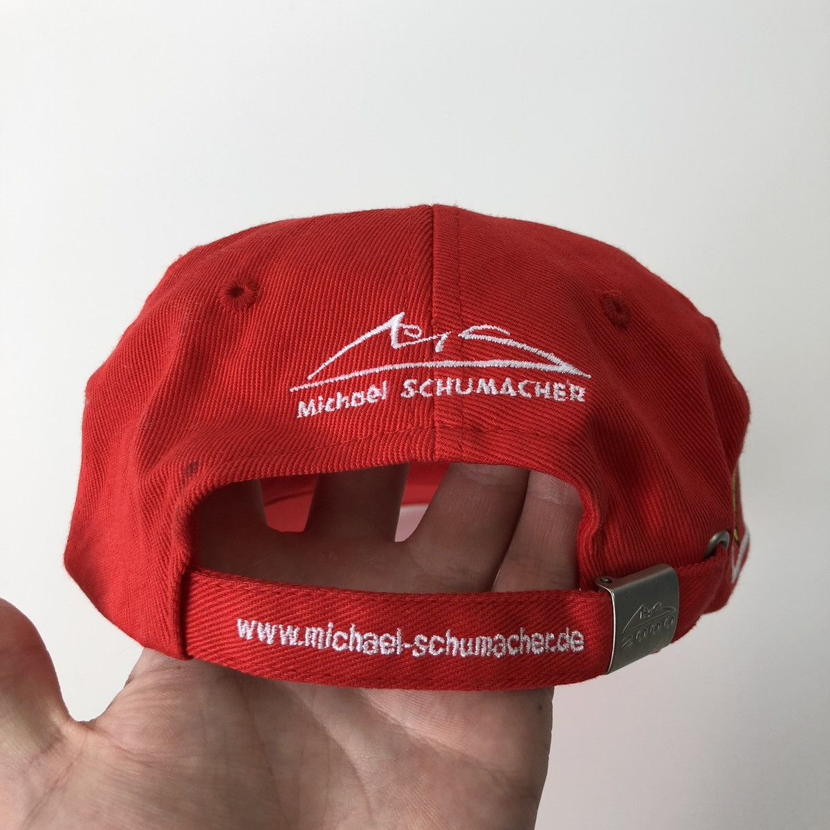 Ferrari × Formula 1 × Vintage Ferrari Michael Schumacher 2000 Formula 1 Team Vintage Cap Size ONE SIZE - 8 Thumbnail