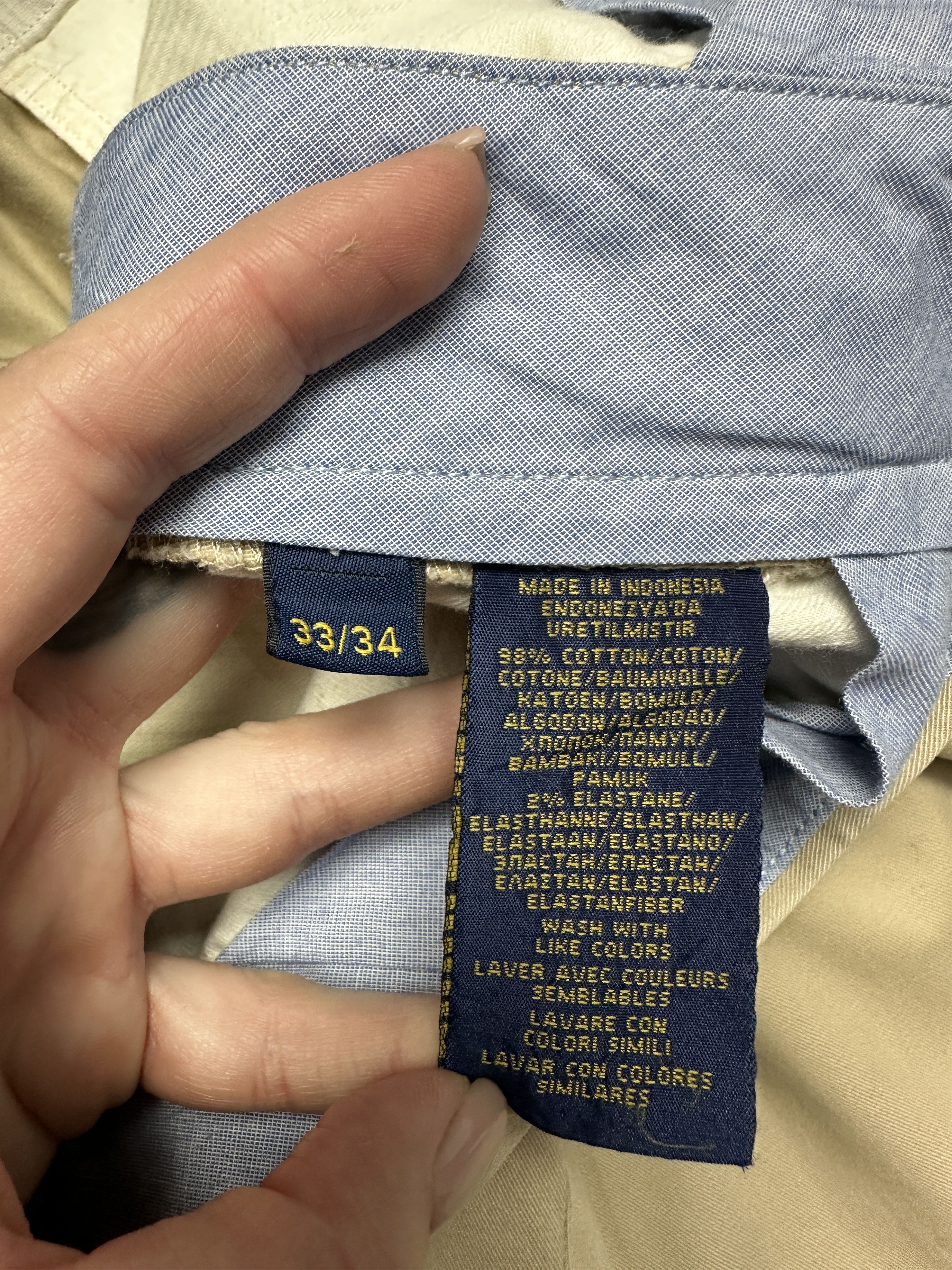 Polo Ralph Lauren Polo Ralph Lauren Vintage Mens Chino Pants Size US 33 - 5 Thumbnail