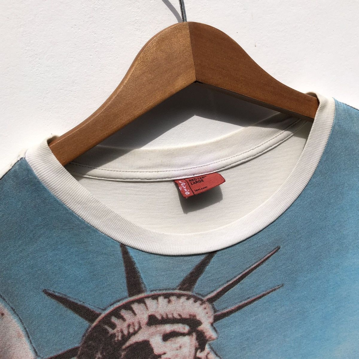 Levi's × Levi's Vintage Clothing × Vintage Vintage Levis Red Tab Statue Of Liberty Shirt Size US L / EU 52-54 / 3 - 8 Thumbnail