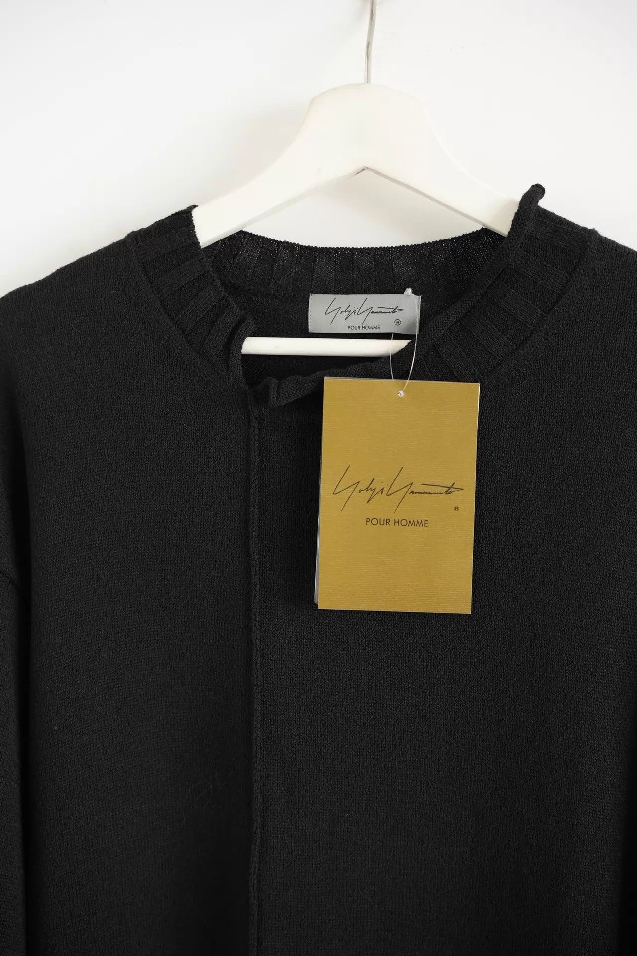 Yohji Yamamoto Yohji Yamamoto 24AW Mens Ripped Knife-Cut Wool Sweater Size US L / EU 52-54 / 3 - 3 Thumbnail