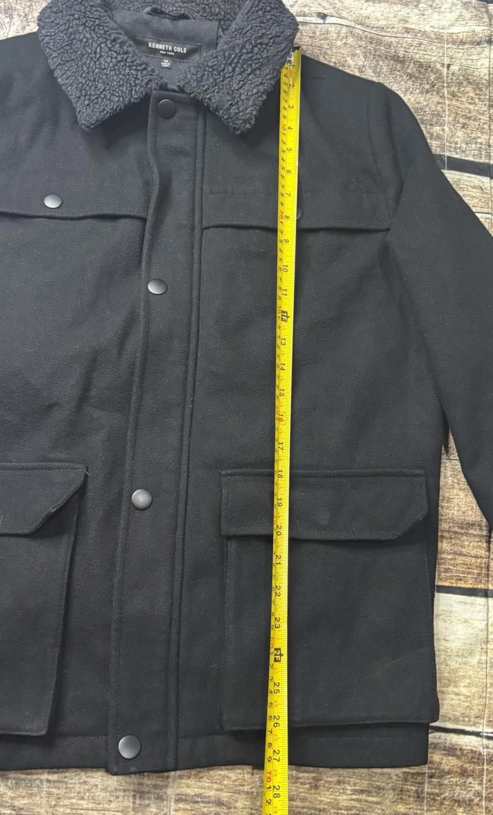 Kenneth Cole Kenneth Cole Pea Coat Jacket Mens Medium Sherpa Wool Snap Size US M / EU 48-50 / 2 - 10 Thumbnail