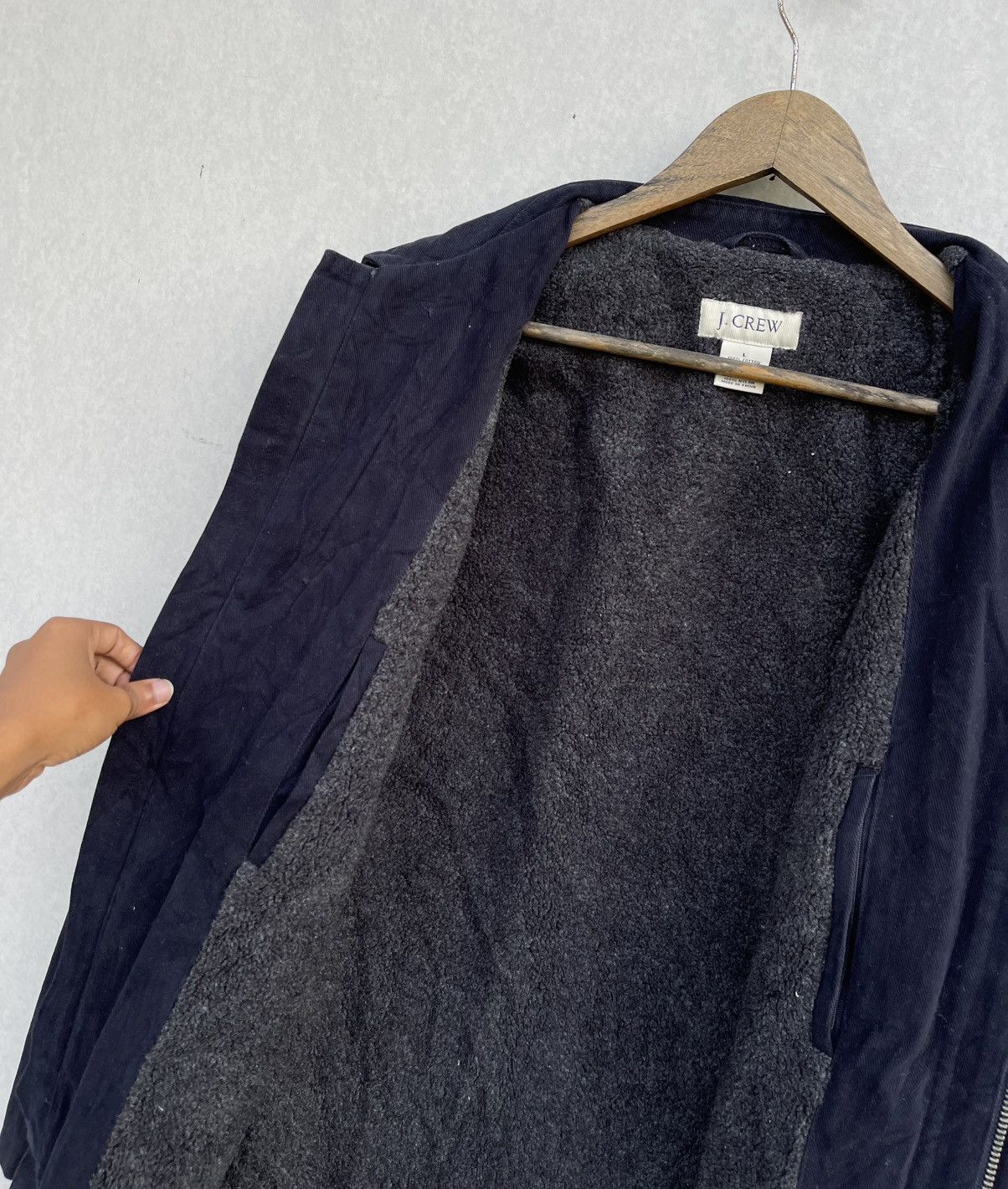 J.Crew × Vintage 🔥VINTAGE J.CREW SHERPA LINED PEA COAT Size US L / EU 52-54 / 3 - 8 Thumbnail