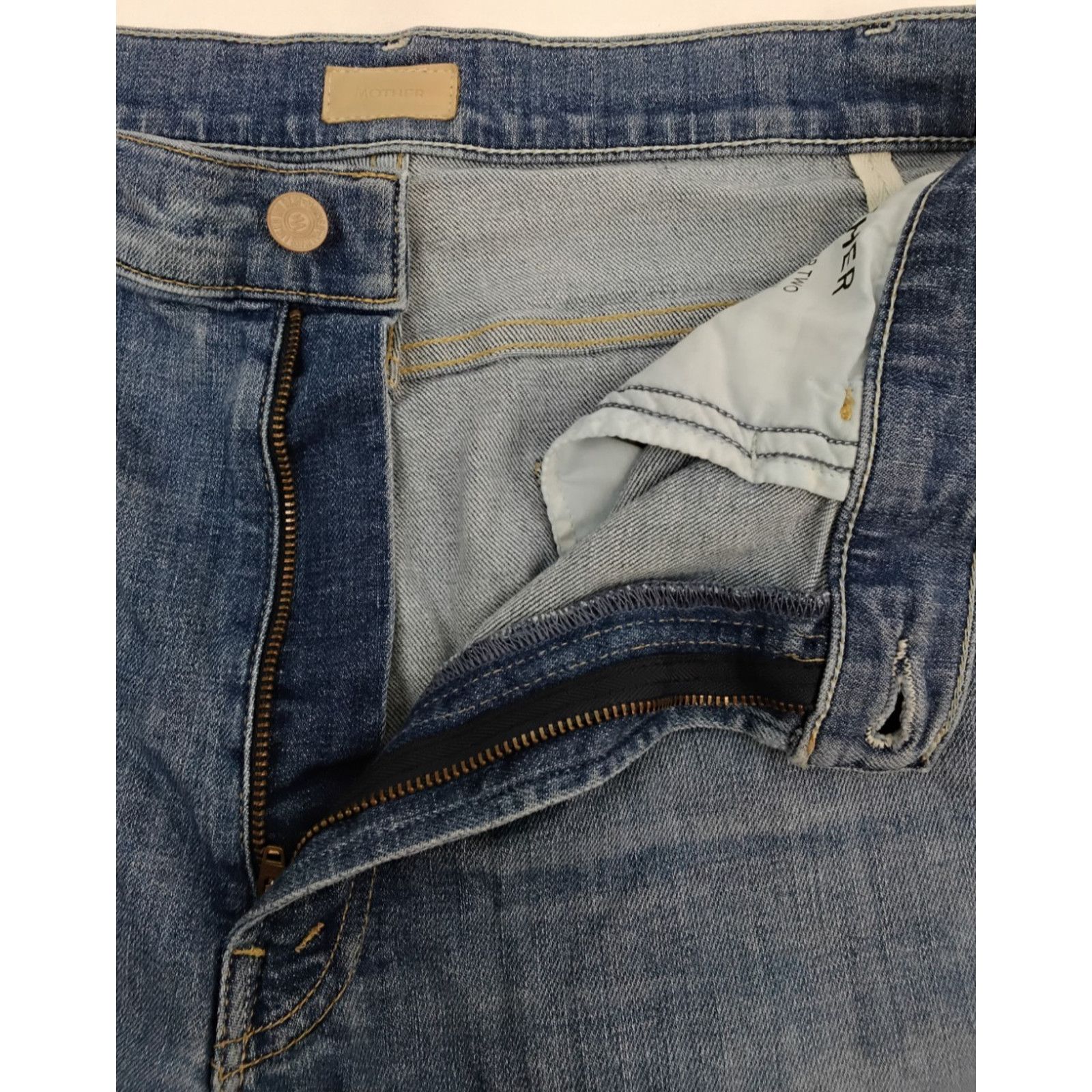 MOTHER Mother Hustler Two Step Jean Women's 27 Lite Wash Ankle Fray Size 27" / US 4 / IT 40 - 9 Thumbnail