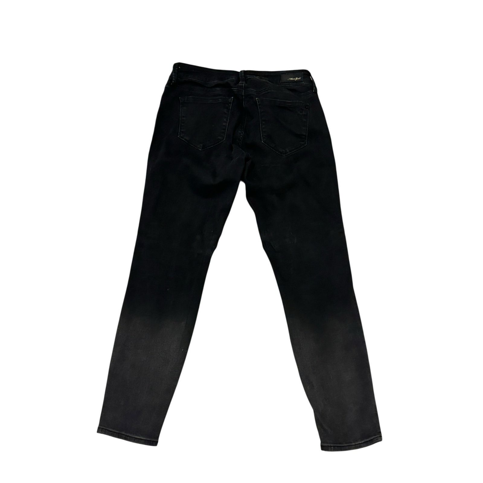 AG Adriano Goldschmied Mavi Gold Adrianna Ankle Black Mid Rise Super Skinny Jeans Size 28" / US 6 / IT 42 - 9 Thumbnail