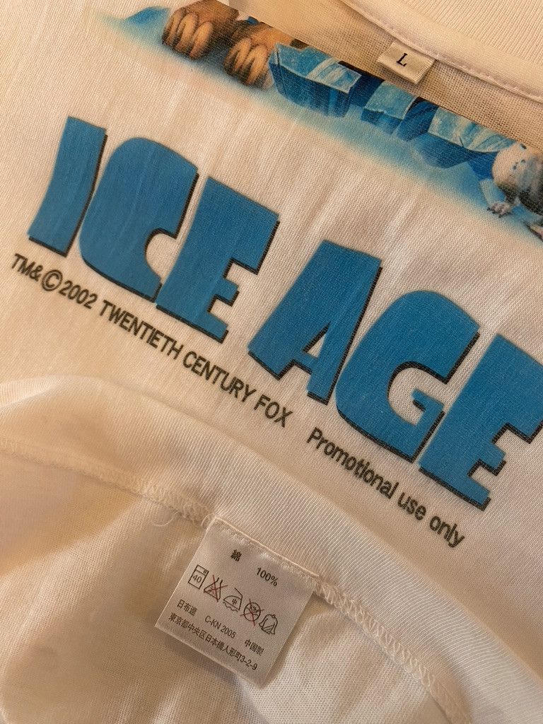 Vintage 2002 Vintage Ice Age Movie Japan Release Promo Tee Size US L / EU 52-54 / 3 - 6 Thumbnail