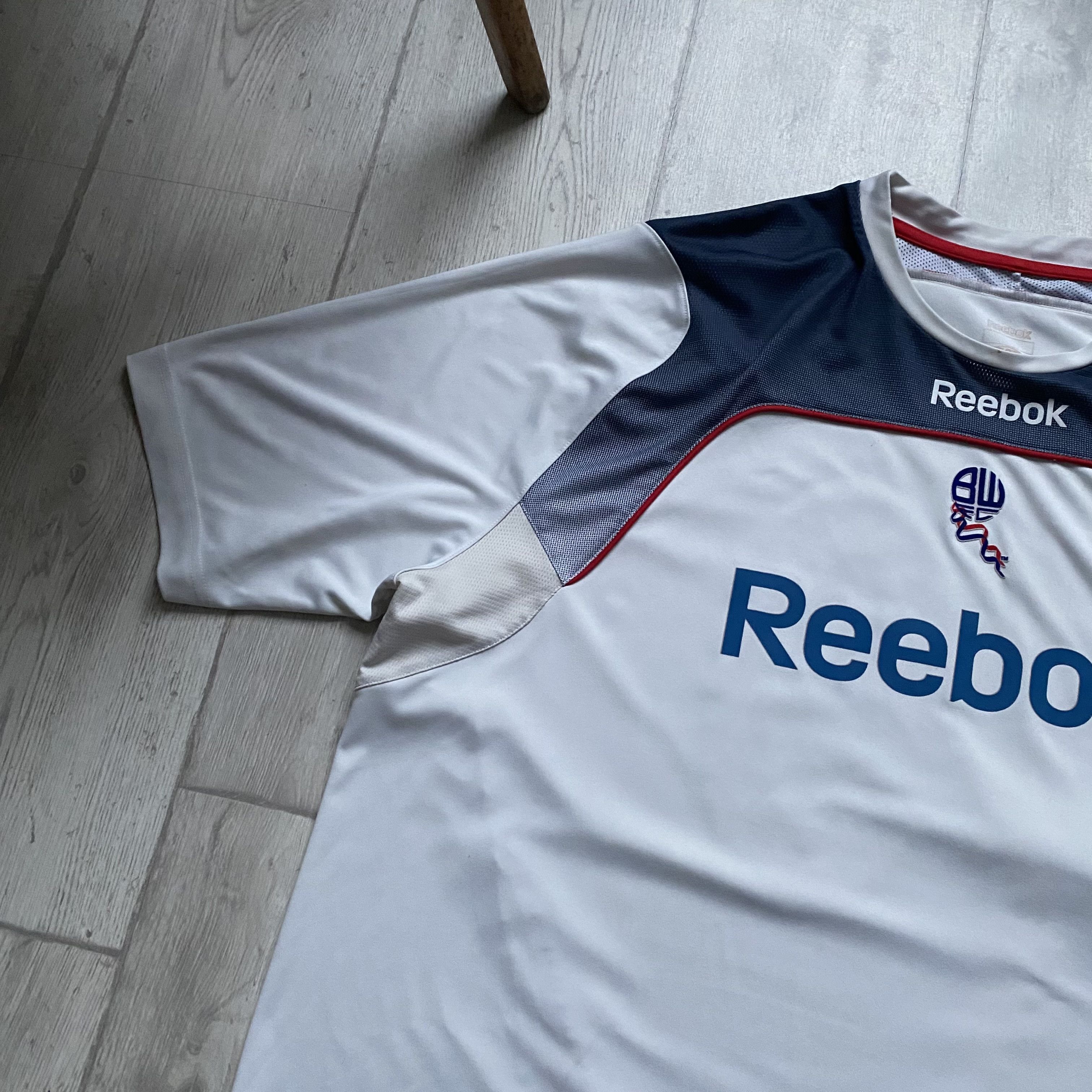 Reebok ⚽️Vintage Reebok Bolton Wanderers Soccer jersey #40 Blockore Size US XXL / EU 58 / 5 - 10 Thumbnail