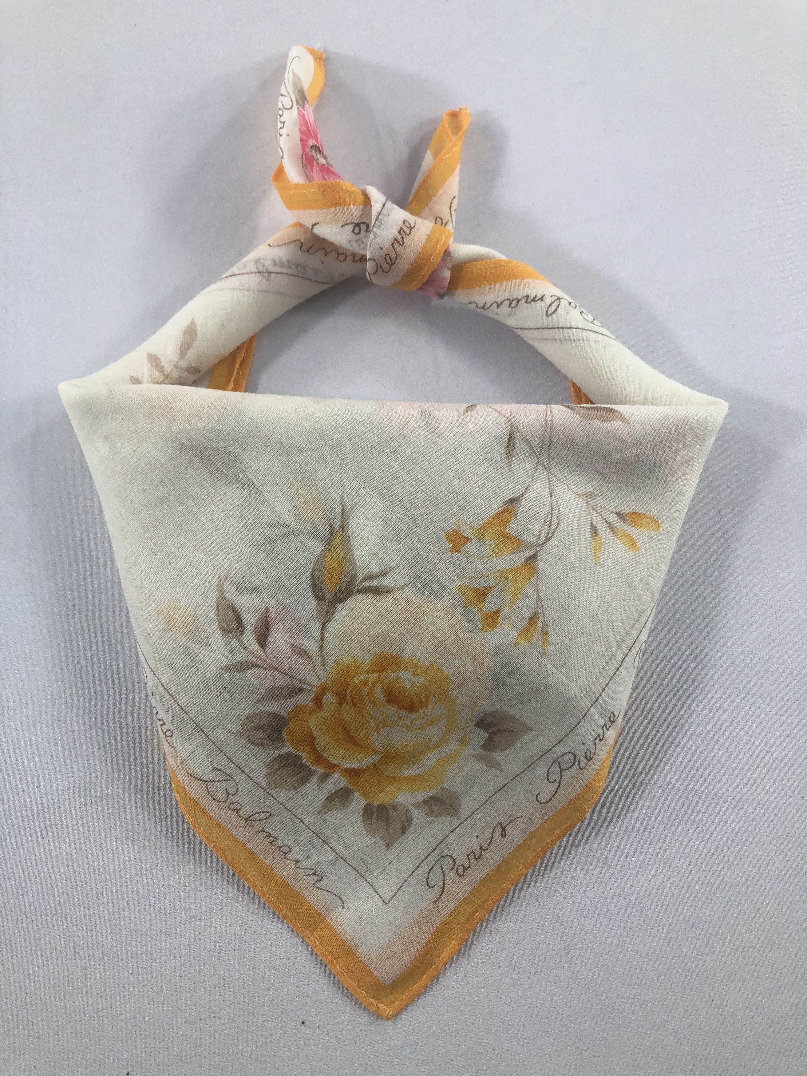 Pierre Balmain × Vintage Vintage Pierre Balmain Handkerchief / Bandana / Neckerchief Size ONE SIZE - 1 Thumbnail