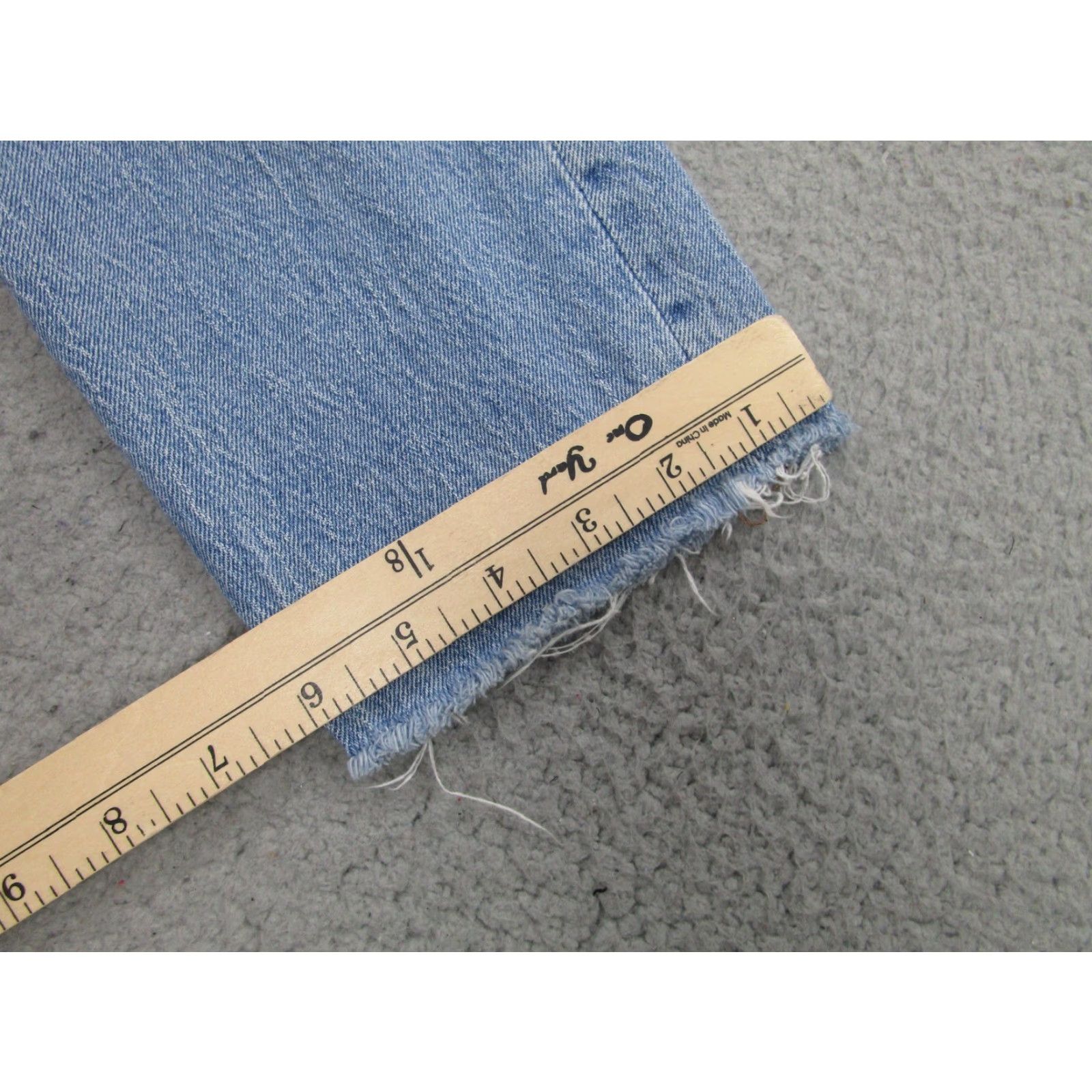 Madewell VINTAGE Madewell The Perfect Vintage Jean Mommy Jeans Womens 27 Blue Distressed Raw Hem Jeans Women 27 Size 27" / US 4 / IT 40 - 6 Thumbnail