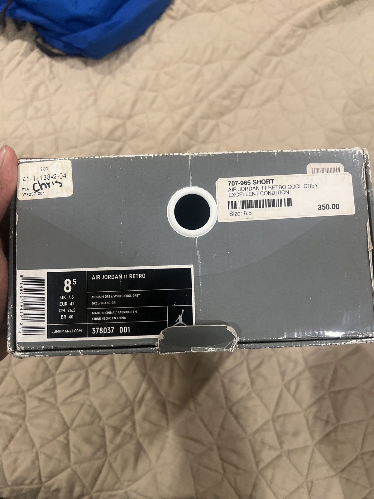 Jordan Brand × Nike Cool grey 11s Size US 8.5 / EU 41-42 - 5 Thumbnail