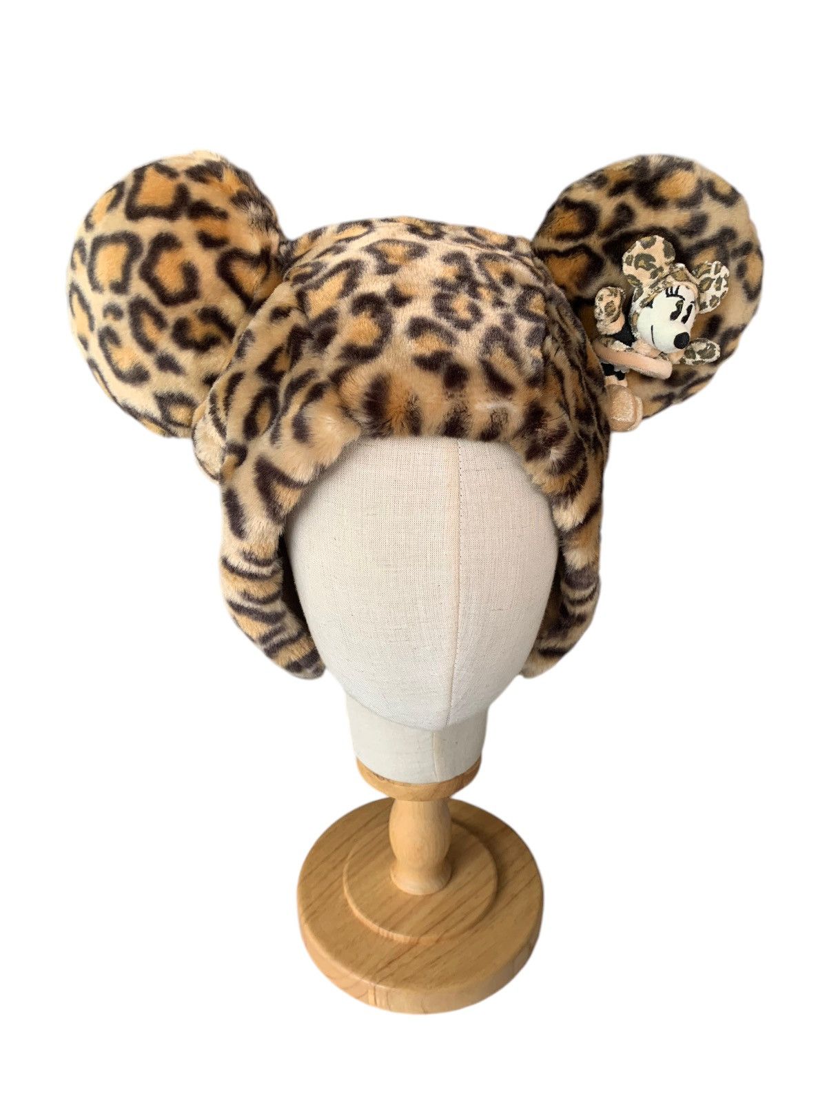 Rare Minnie Mouse Leopard Pattern Bunny Horn Beanie Hats🐆