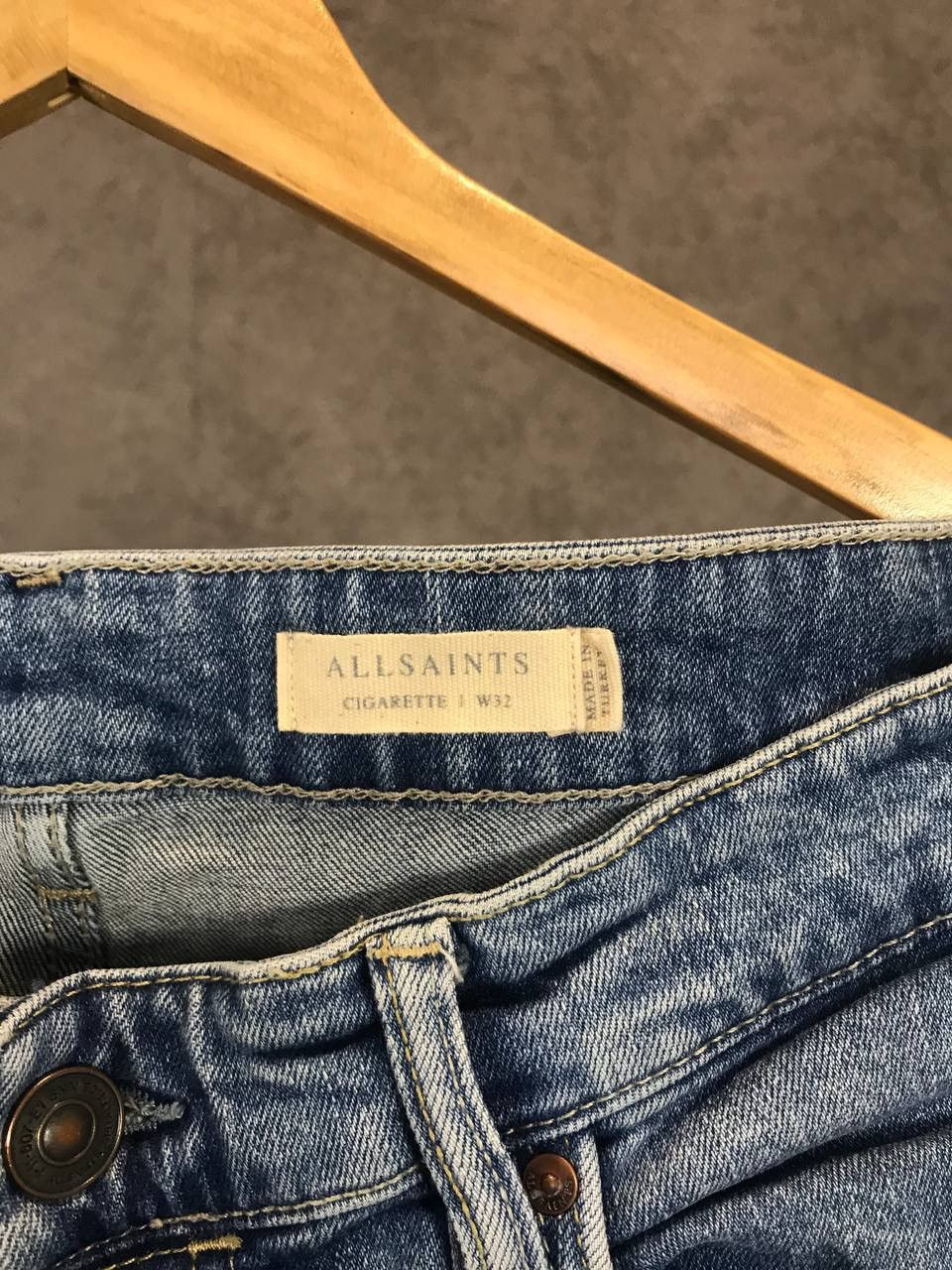 Allsaints Allsaints Cigarette designer distressed denim jeans Size US 32 / EU 48 - 4 Thumbnail