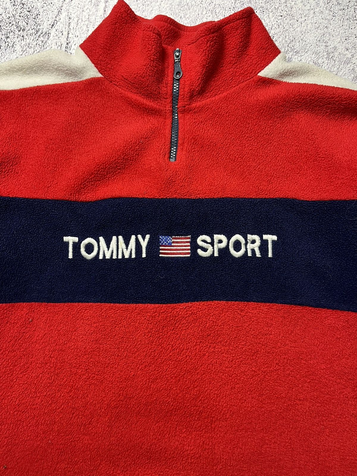 Tommy Hilfiger Mens Fleece Jacket Tommy Sport Hilfiger Vintage Size L Size US XL / EU 56 / 4 - 6 Thumbnail
