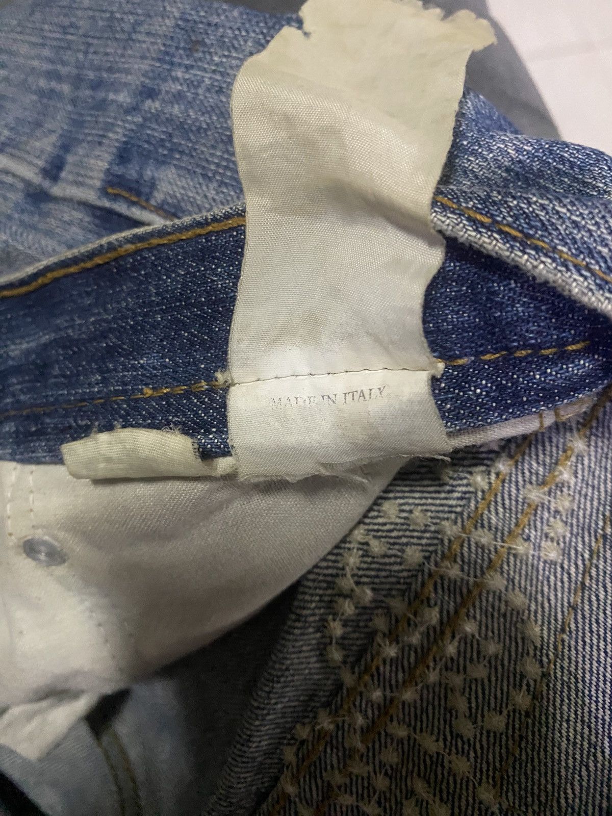 Replay VINTAGE REPLAY Rhinestone Logo Jeans Y2K Archival Lot MV909 Size US 32 / EU 48 - 5 Thumbnail