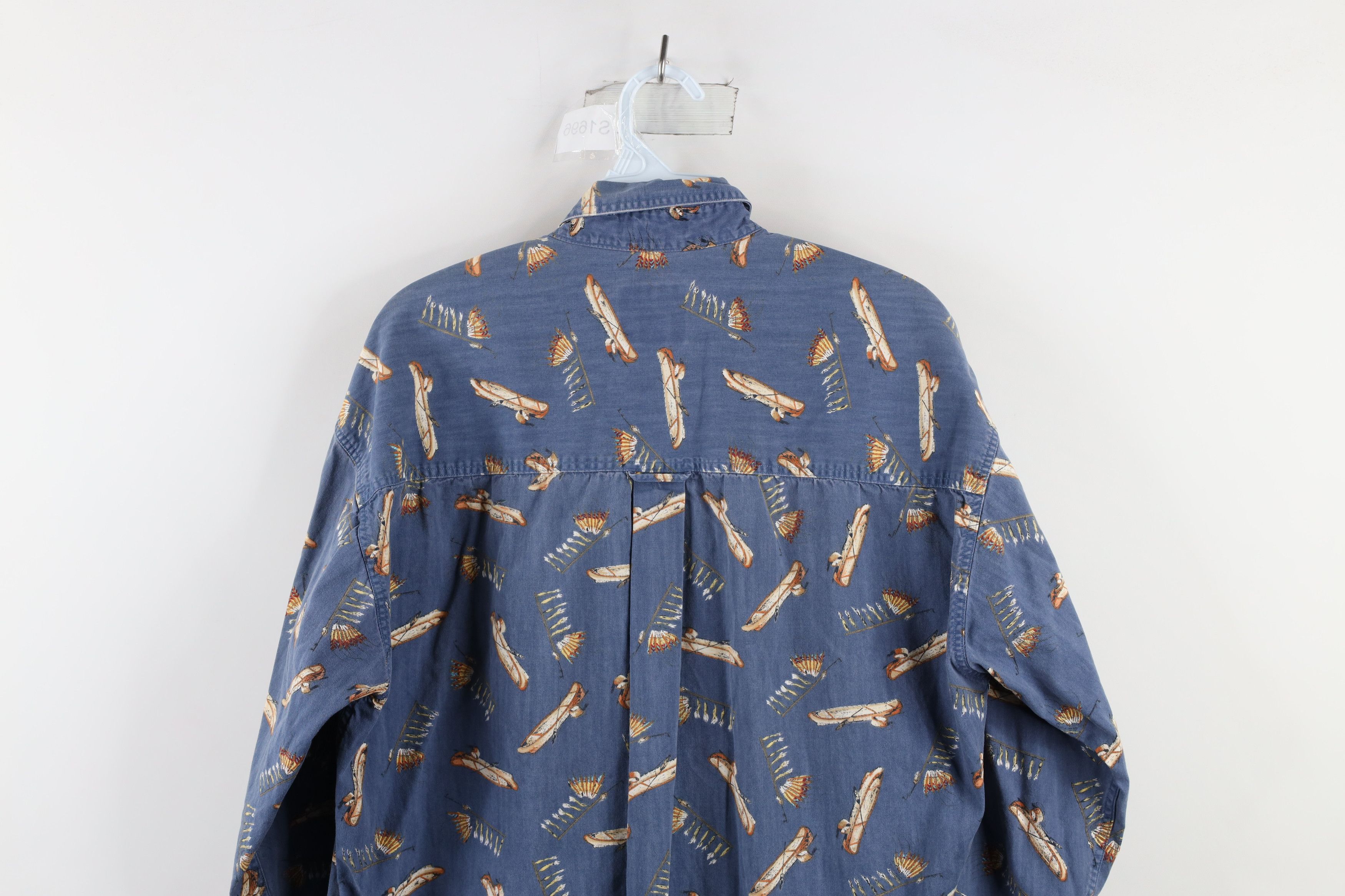 Polo Ralph Lauren Vintage 90s Chaps Ralph Lauren Indian Feather Button Shirt Size US M / EU 48-50 / 2 - 11 Thumbnail