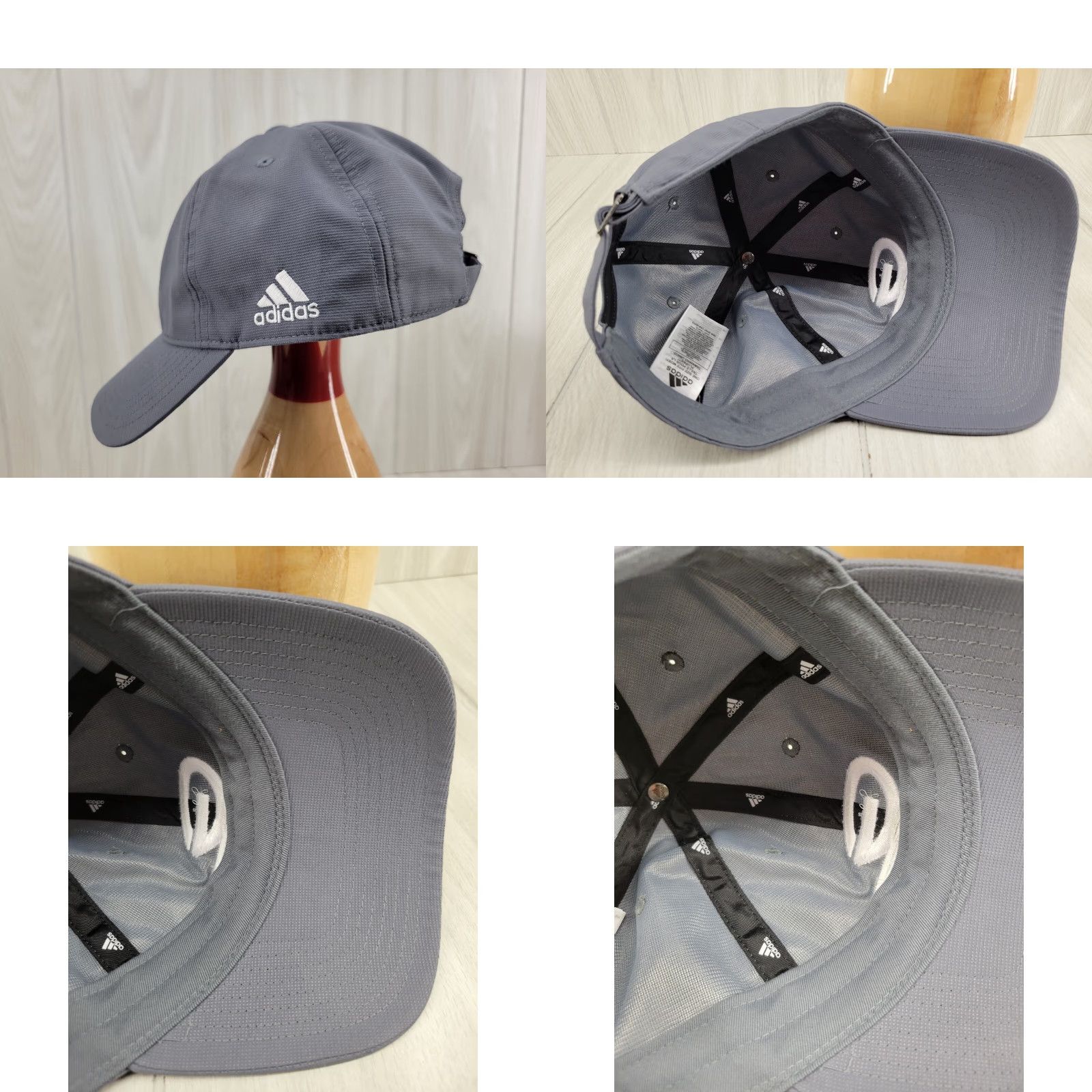 Adidas VINTAGE? Adidas Mens Gardendale Rockets Hat Gray Hat Mens ADJ Gray Rockets AdiDas? Size ONE SIZE - 8 Thumbnail