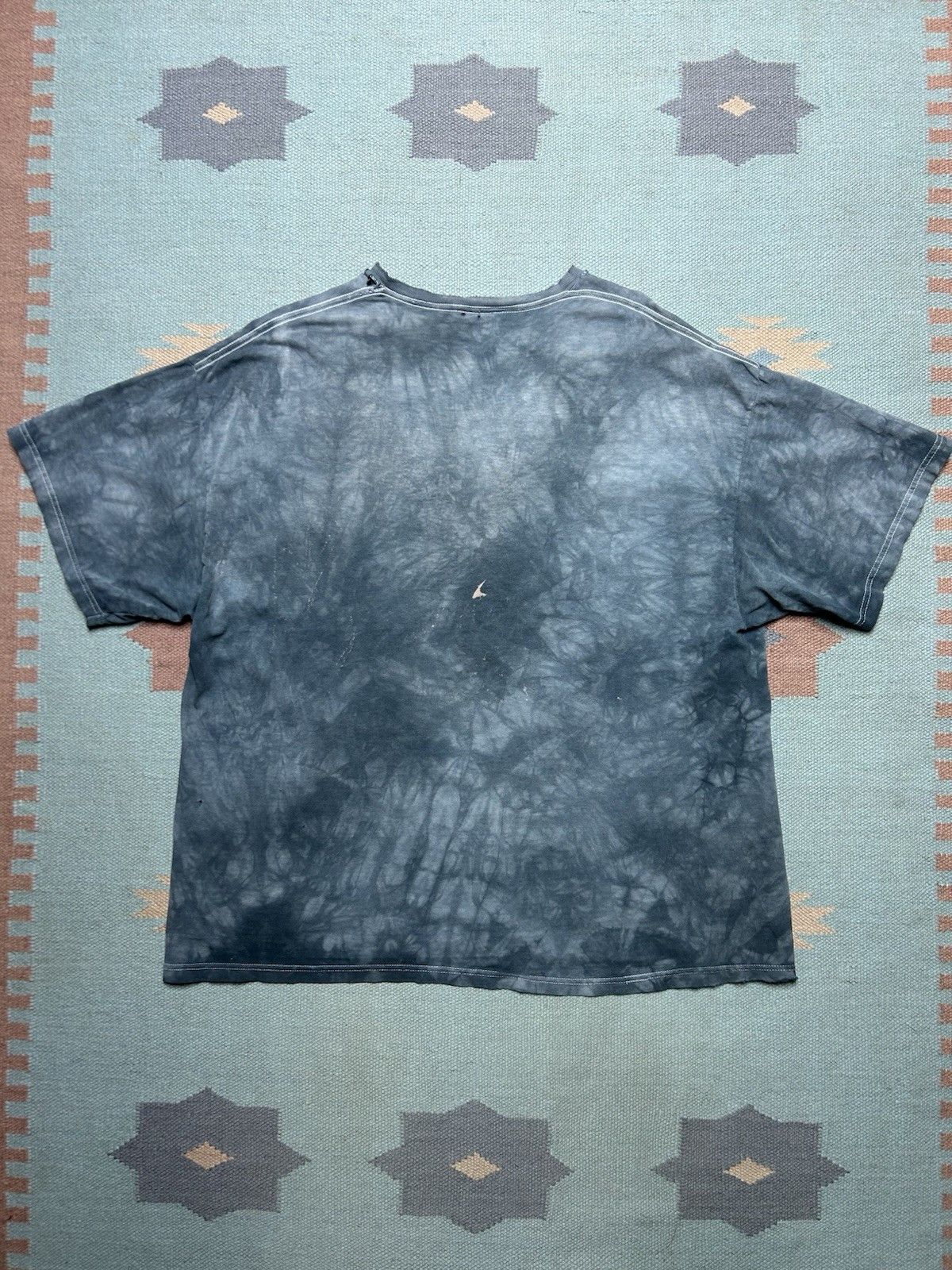 Vintage Vtg t shirt tie dye wolf animal big face nature distresse XL Size US XL / EU 56 / 4 - 8 Thumbnail