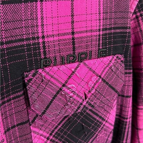 Purple Brand Purple Brand Plaid Cotton Flannel Shirt Pink Men’s Size Medi Size US M / EU 48-50 / 2 - 5 Thumbnail