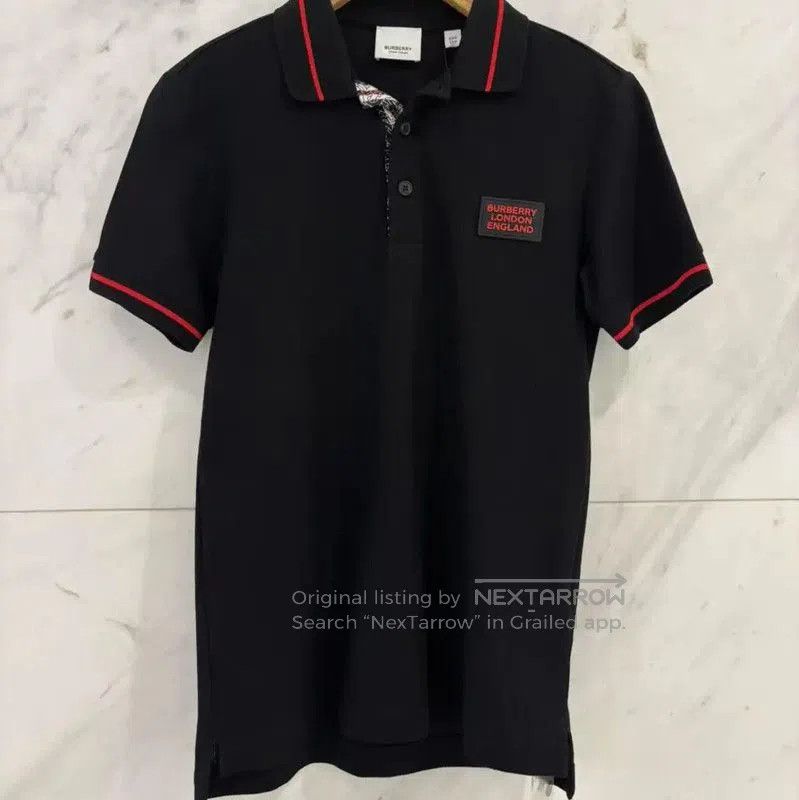 Burberry Burberry Short Sleeve Black Polo Shirt. Size US XXS / EU 40 - 1 Thumbnail