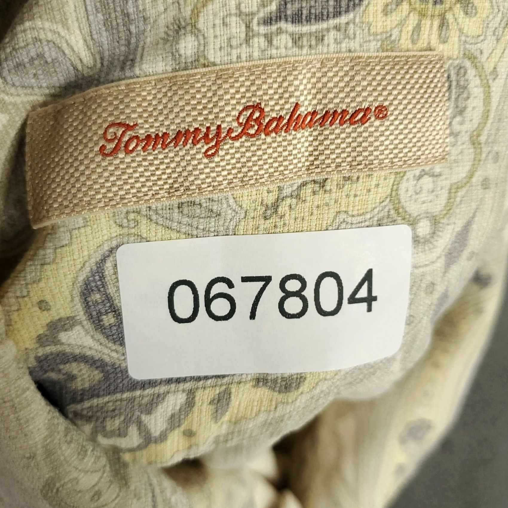 Tommy Bahama Tommy Bahama Shirt Mens Large Paisley Silk Hawaiian Button Up Short Sleeve Size US L / EU 52-54 / 3 - 7 Thumbnail