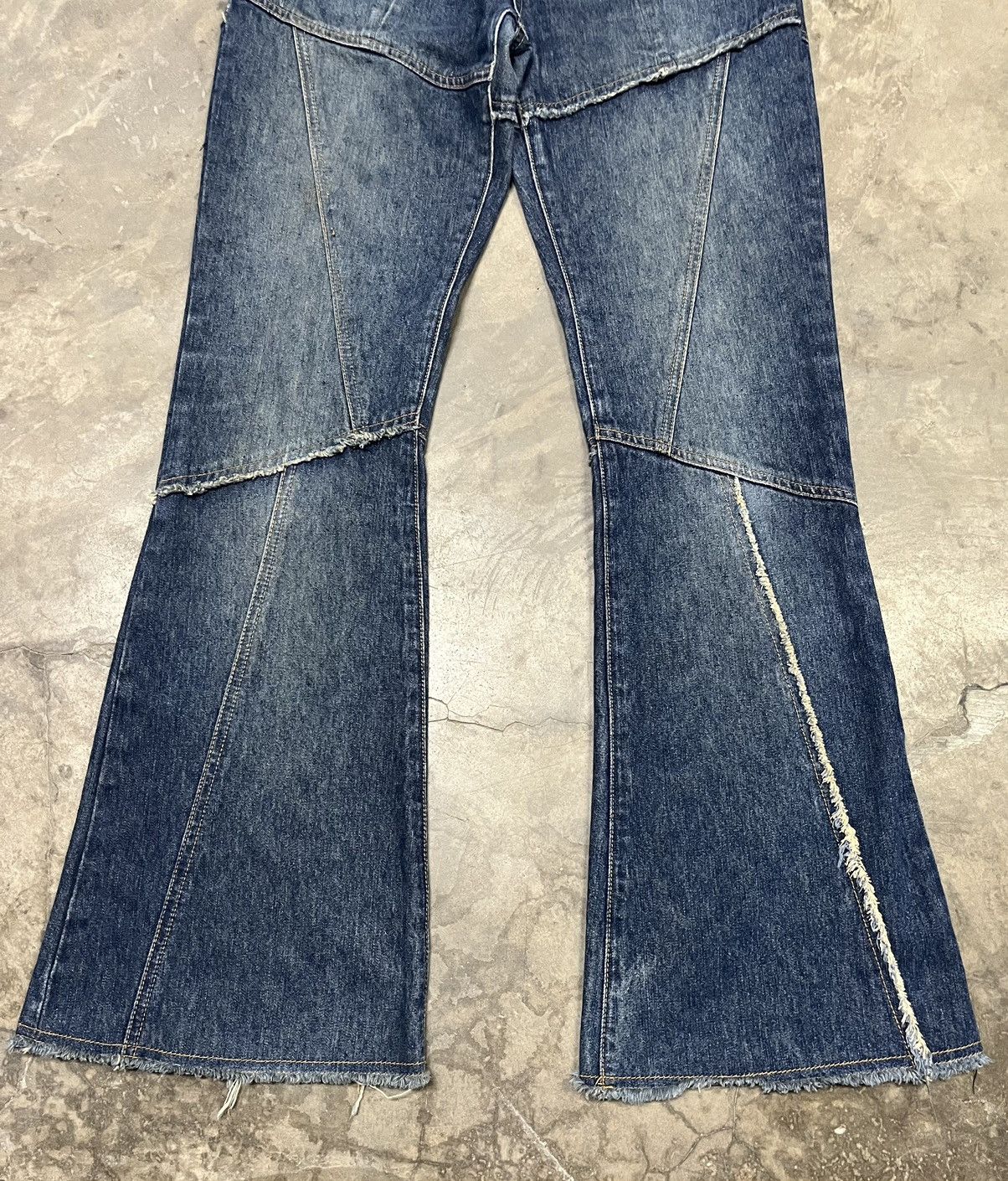 Tornado Mart Flare Jeans chic chick reconstruct low rise bootcut Size US 29 - 5 Thumbnail