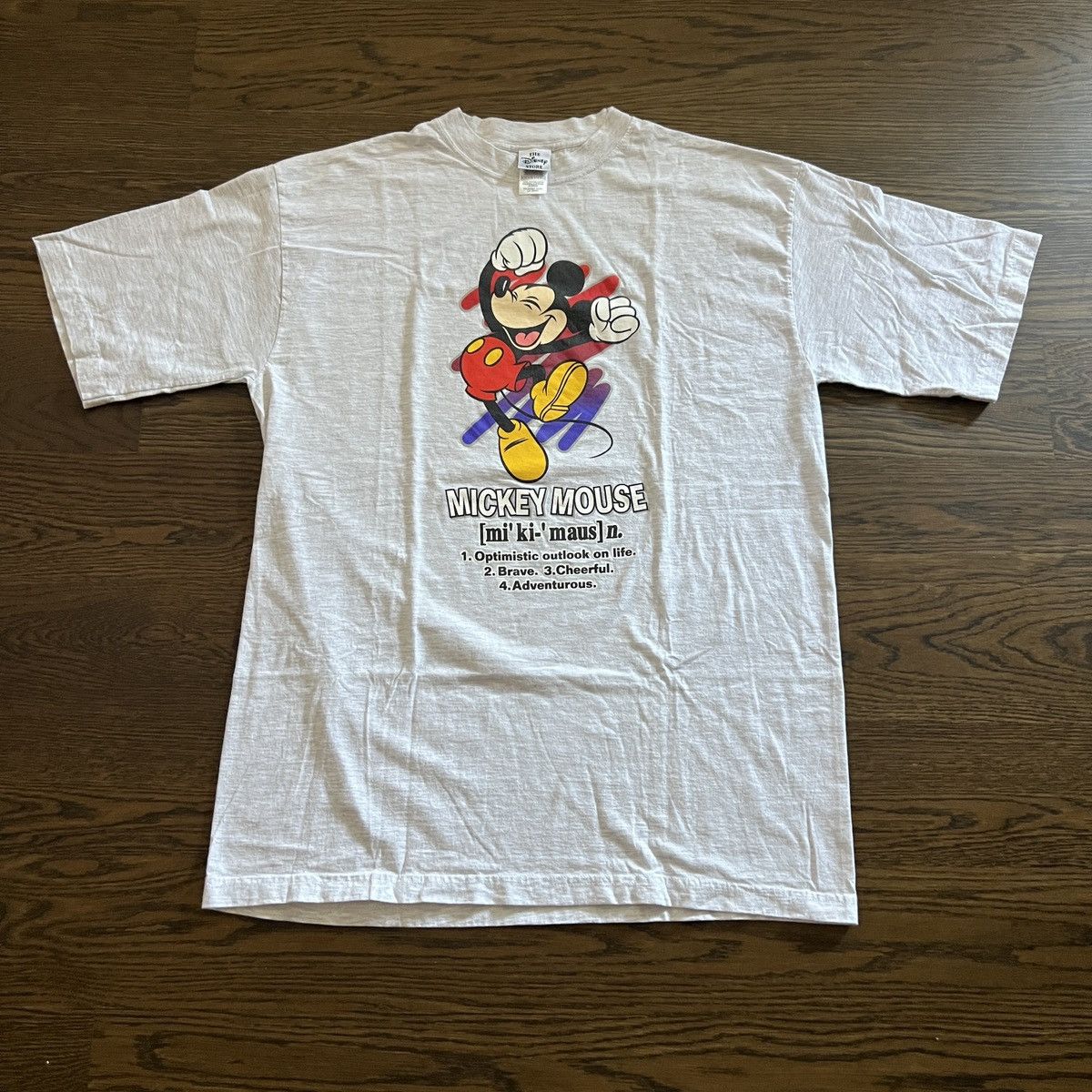 Disney Vintage 90s Disney Store Mickey Mouse definition shirt Size US XL / EU 56 / 4 - 1 Thumbnail