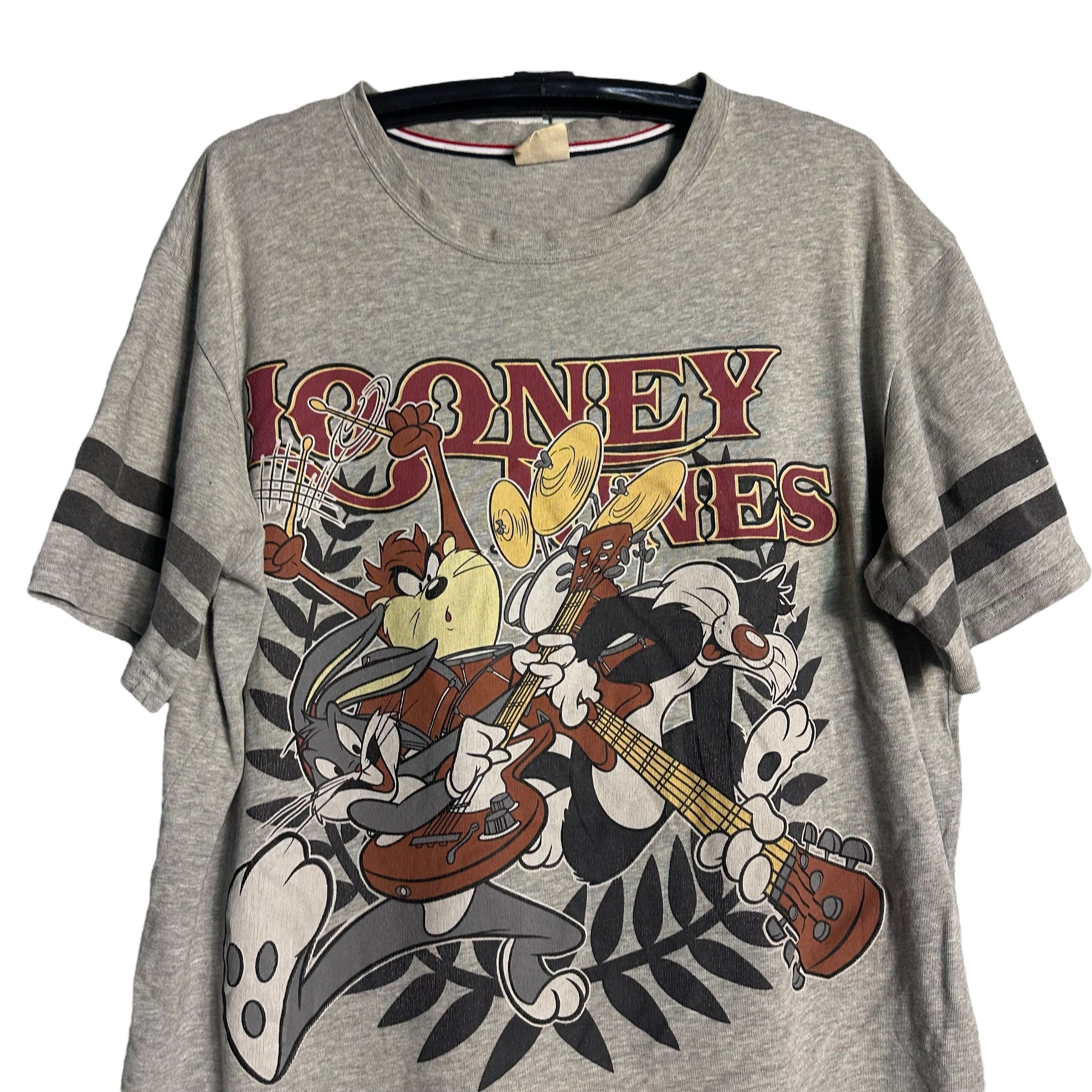 Warner Bros 🔥RARE🔥Vintage Looney Tunes Warner Bros Rock & Roll T-shirt Size US XL / EU 56 / 4 - 2 Thumbnail