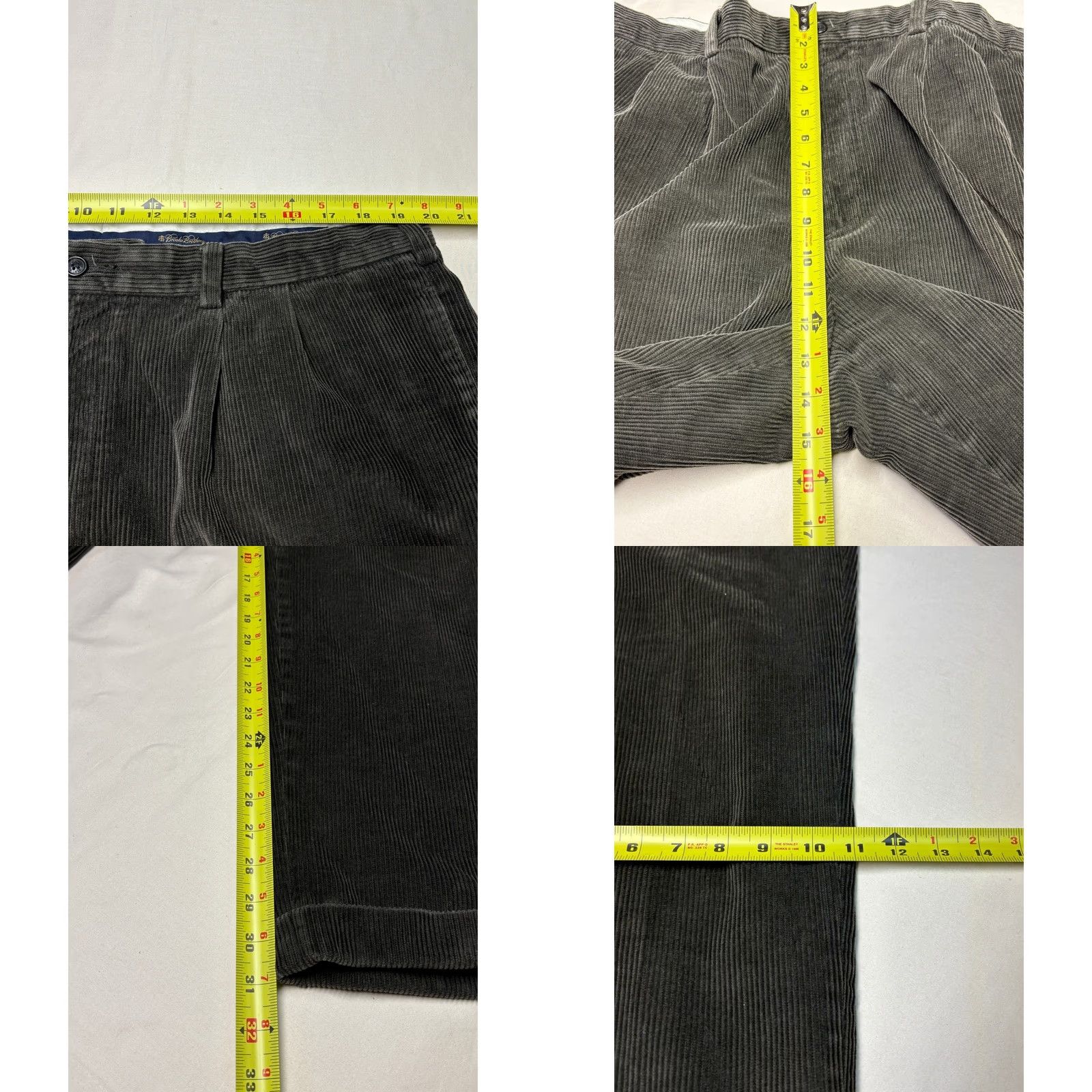 Brooks Brothers Brooks Brothers Elliot Corduroy Pants Men Pleated Khaki Tan Relaxed Fit W40 L32 Casual, Business, Workwear Men Leather? Size US 40 / EU 56 - 8 Thumbnail