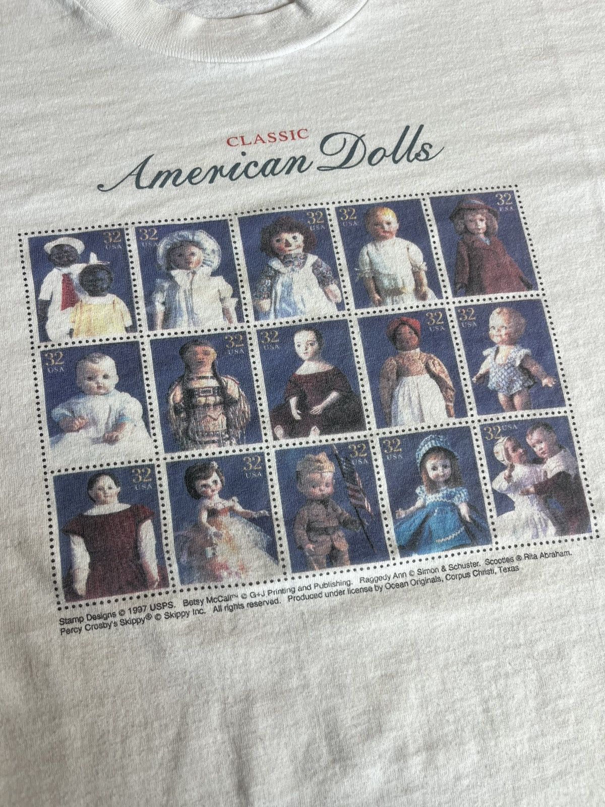 Vintage American Dolls Stamp Designs 1997’s Betsy McCall Tee