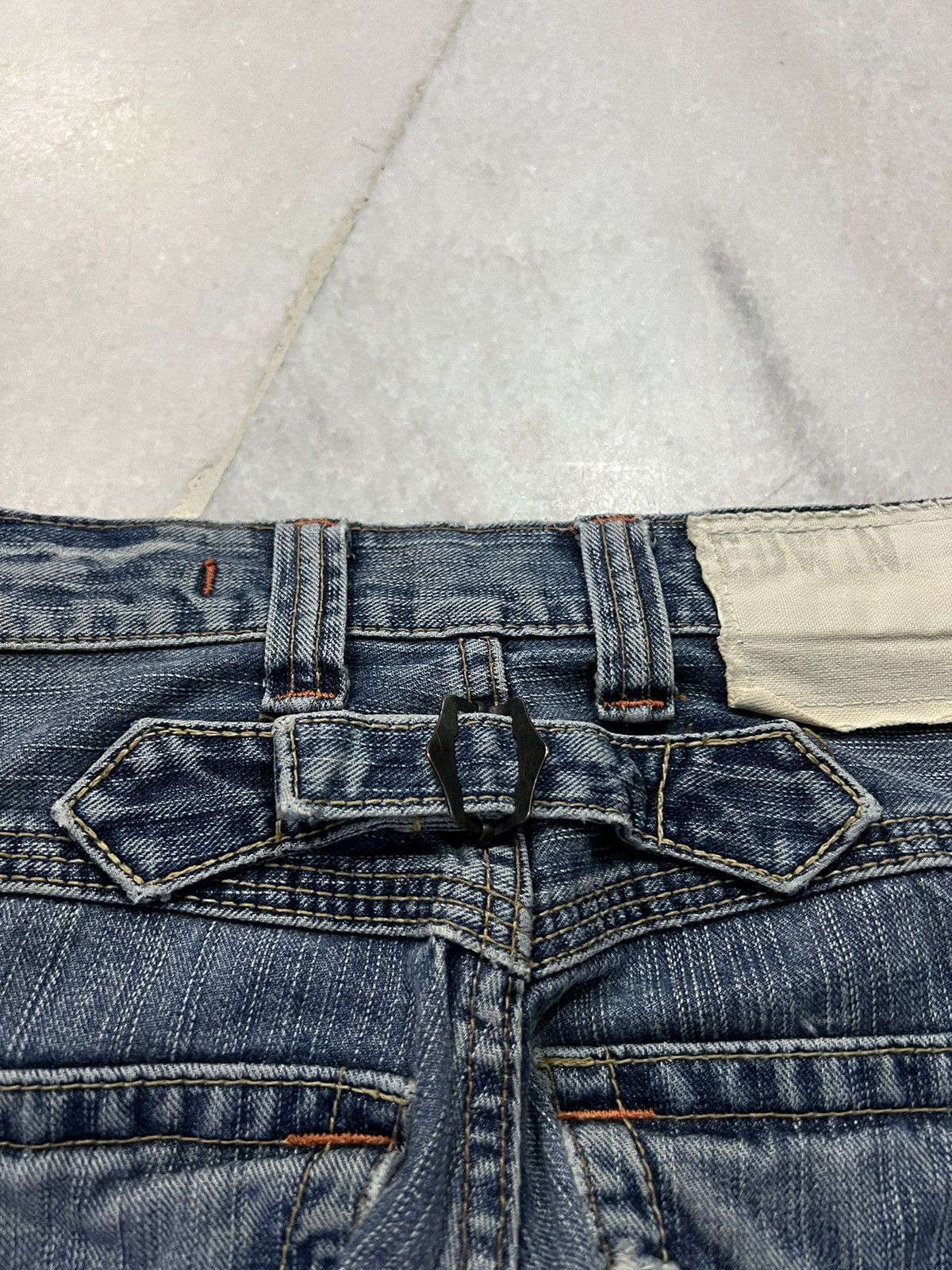 Edwin × If Six Was Nine × Japanese Brand 💥Flare💥Vintage Edwin Backle Back Faded Washed Jeans Size US 28 / EU 44 - 13 Thumbnail