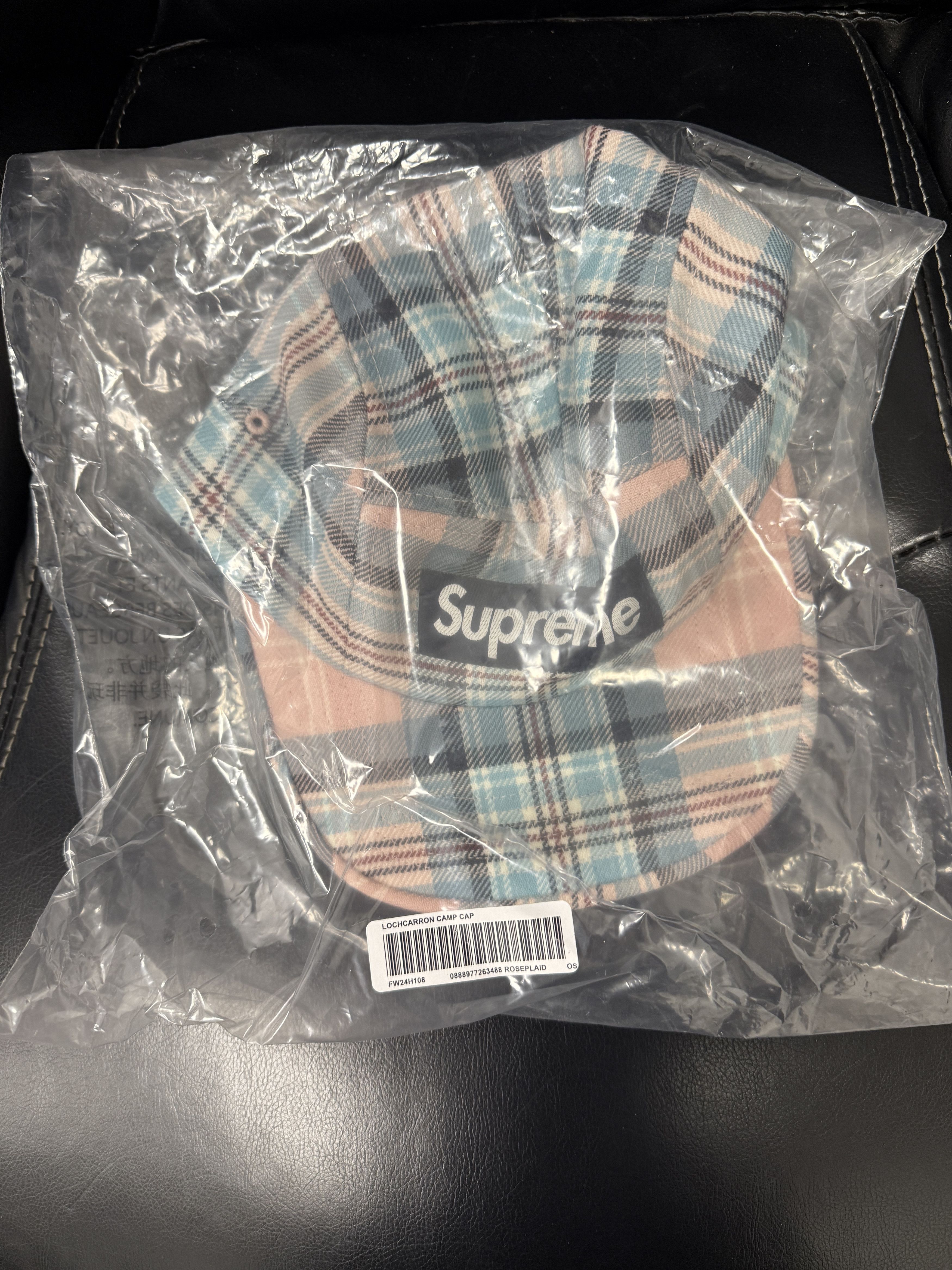 Supreme Supreme Lochcarron Camp Cap Rose Plaid Sz Adjustable Size ONE SIZE - 3 Thumbnail