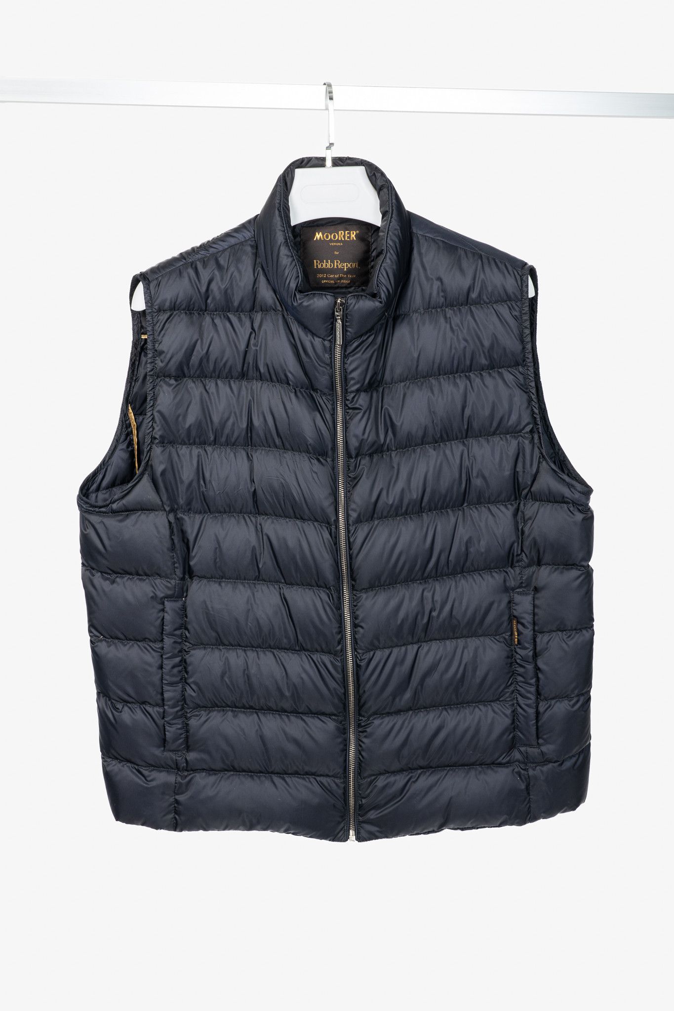 MooRER Moorer for Robb Report Navy Quilted Down Puffer Vest Size US XXL / EU 58 / 5 - 1 Thumbnail