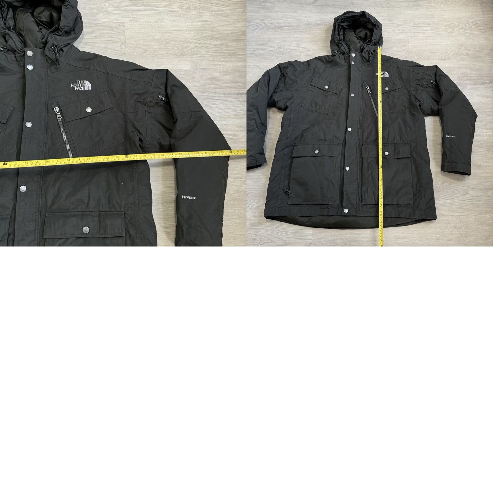The North Face The North Face HyVent Parka Jacket XL Dark Grey Men Hooded Down Winter Goose Down Mcmurdo Full Zip Pockets Size US XL / EU 56 / 4 - 8 Thumbnail