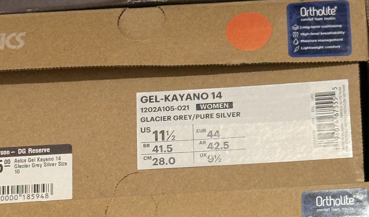 Asics Asics GEL-KAYANO 14 “Glacier Grey” Size US 10 / EU 43 - 12 Thumbnail