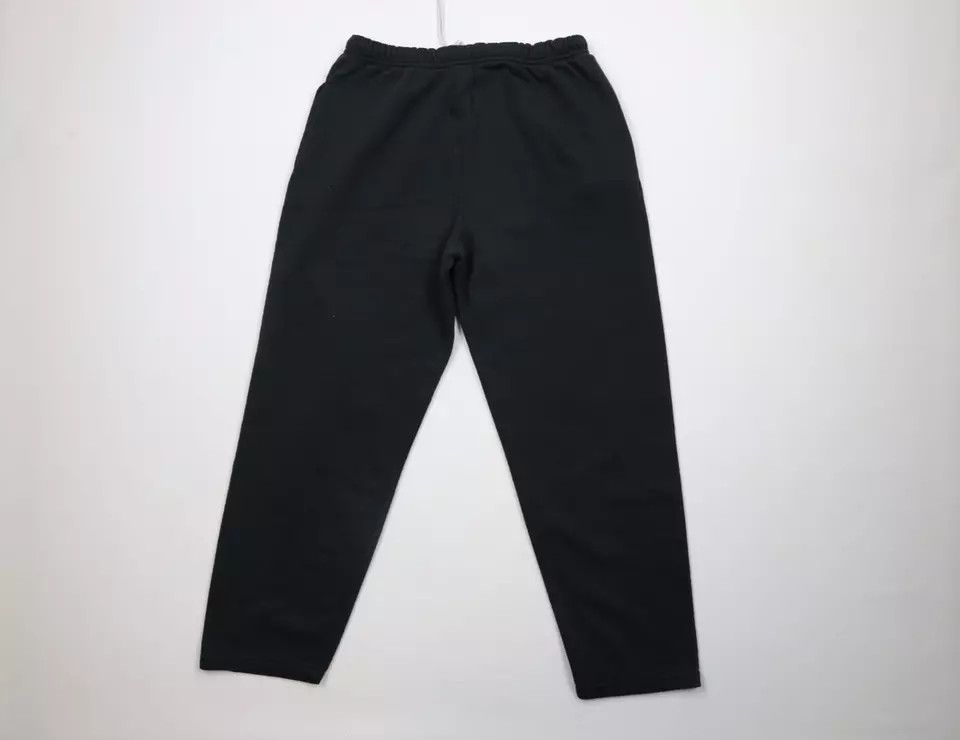 Vintage Vintage 90s Streetwear Blank Sweatpants Pants Black Size US 34 / EU 50 - 10 Thumbnail