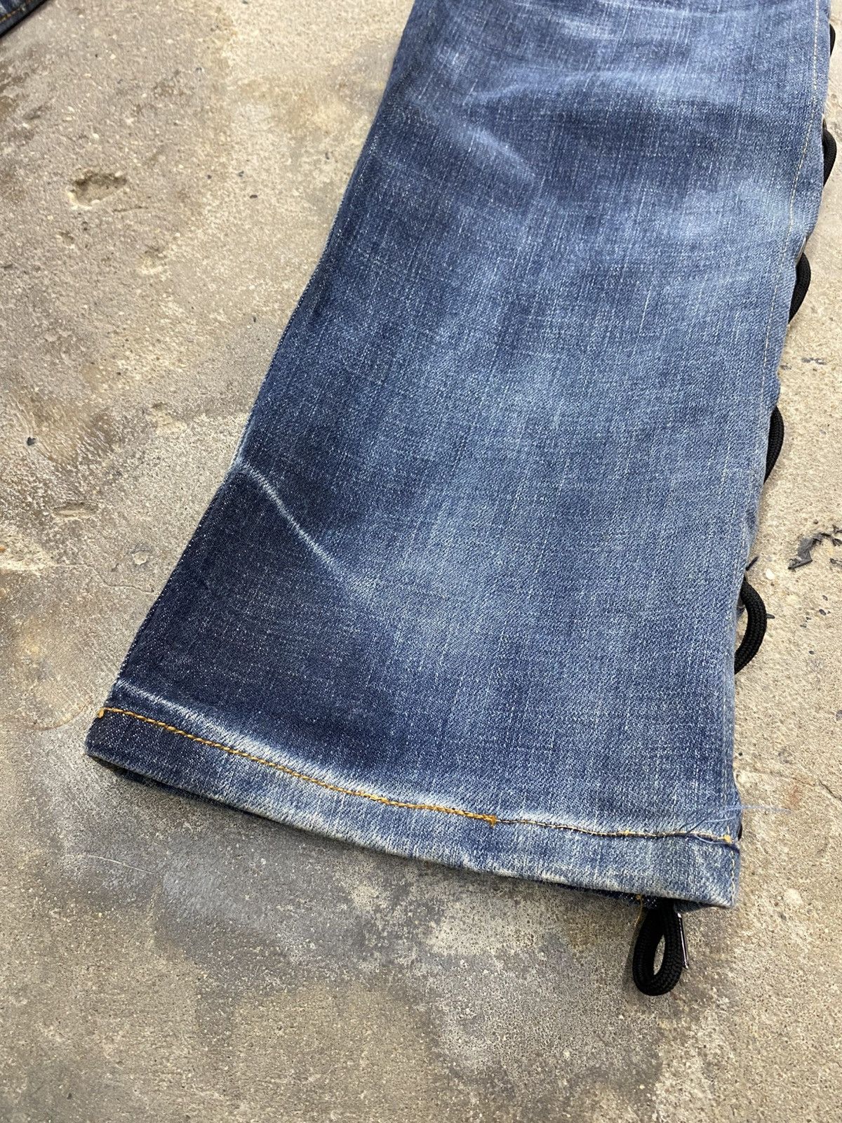 Japanese Brand Cloud72 side laced jeans wash Size US 32 / EU 48 - 19 Thumbnail