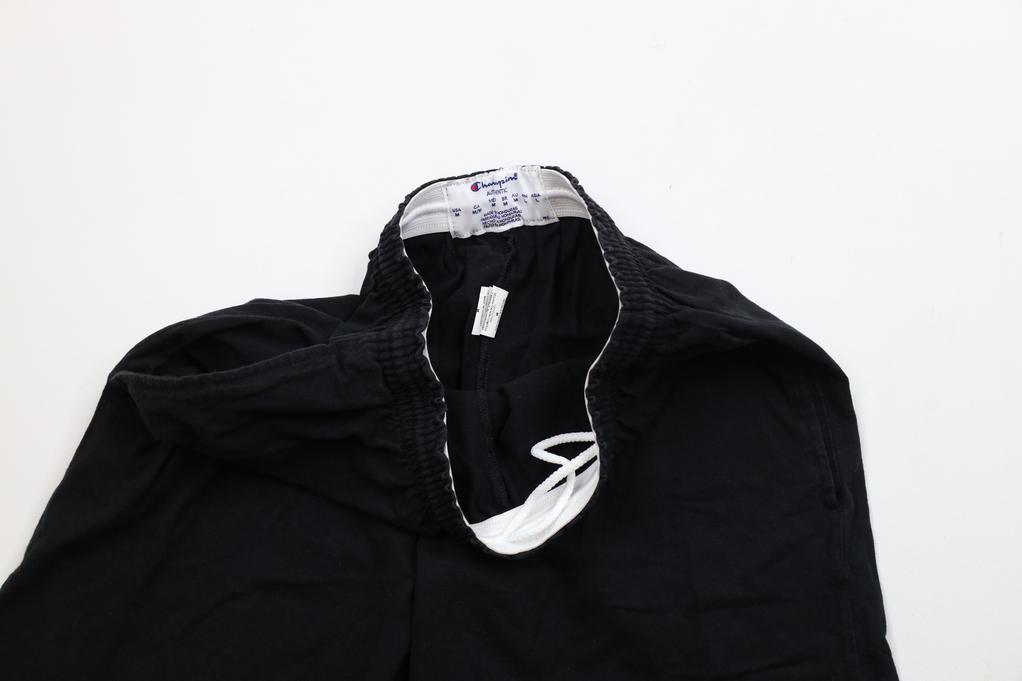 Champion × Vintage Vintage 90s Champion Classic Logo Above Knee Shorts Black Size US 32 / EU 48 - 7 Thumbnail