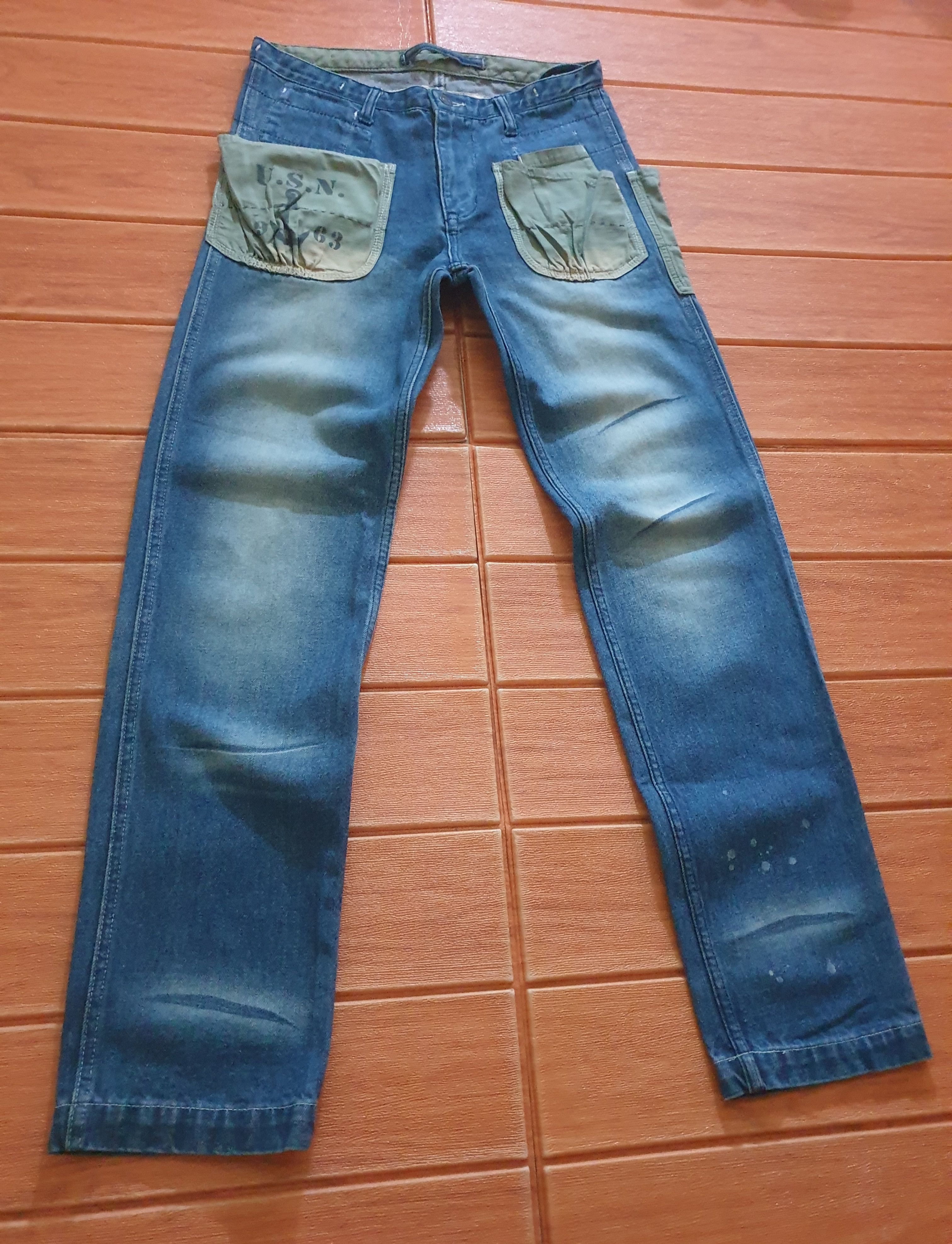 PPFM 💥Thrift standard USN denim pant Size US 29 - 4 Thumbnail