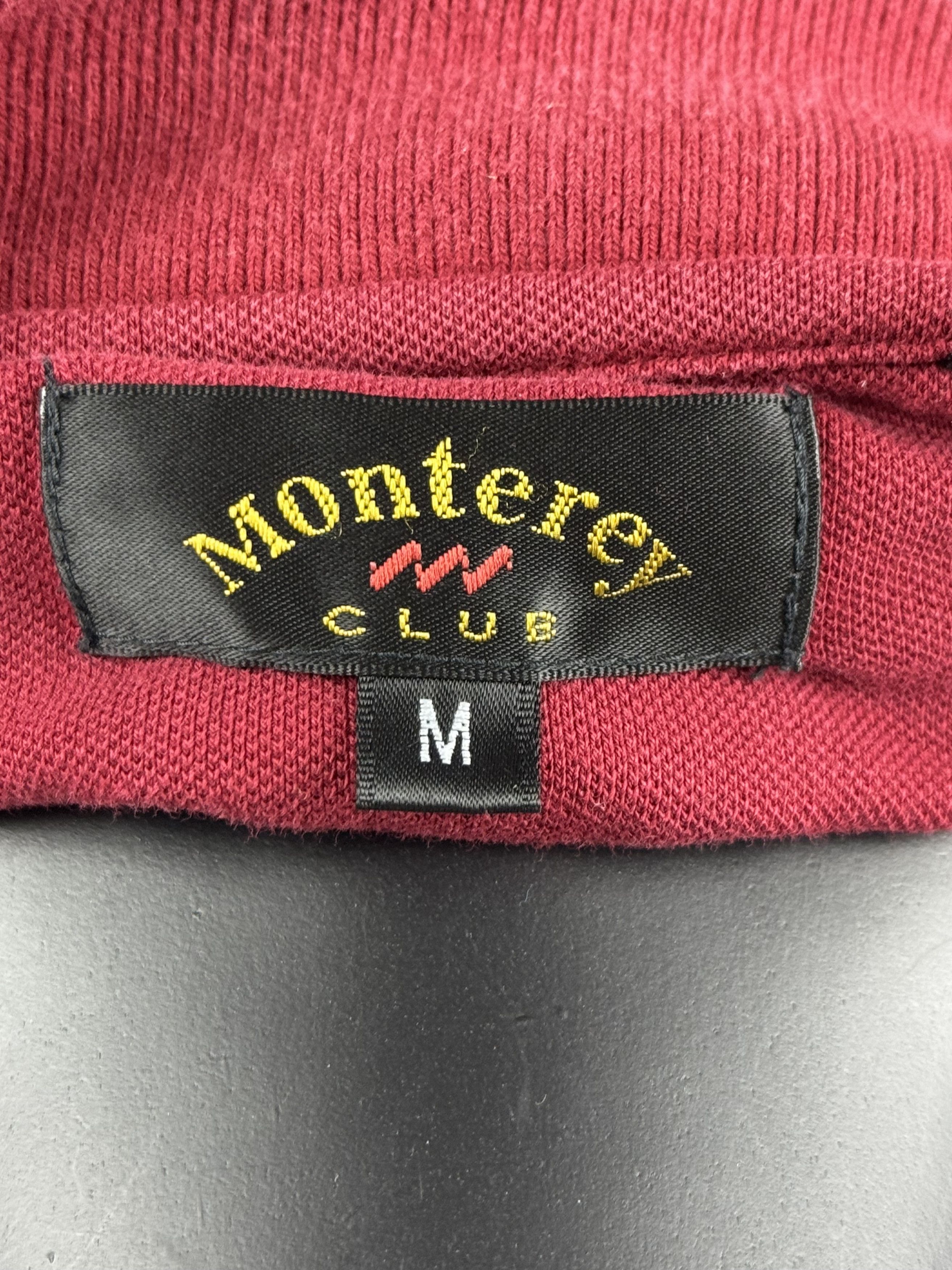 Vintage VTG Monterey Club Apache Sun Golf Polo Shirt Red Black Size US M / EU 48-50 / 2 - 6 Thumbnail