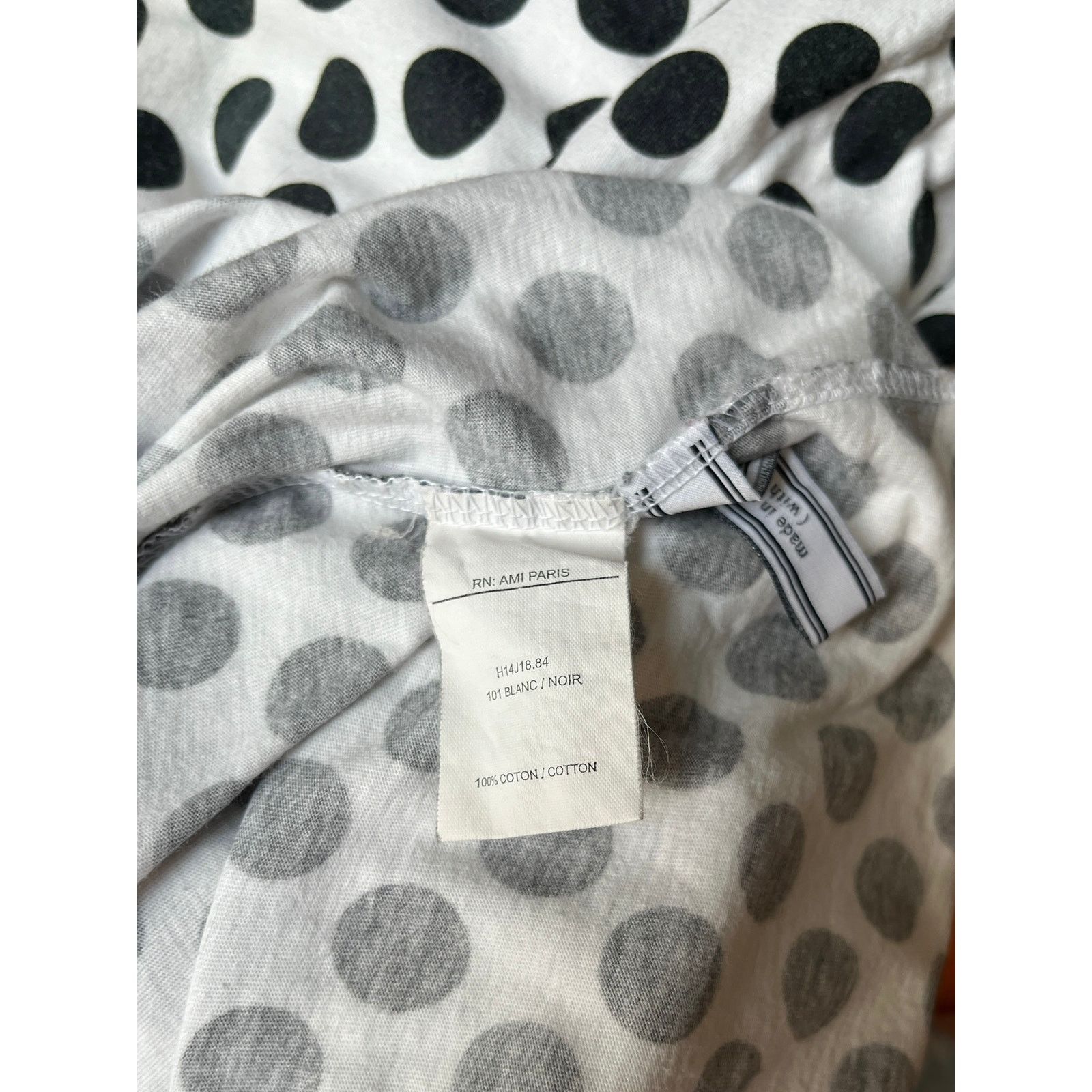 AMI 90s Archive AMI Alexandre Mattiussi Polka Dot Logo T-Shirt Size US M / EU 48-50 / 2 - 9 Thumbnail
