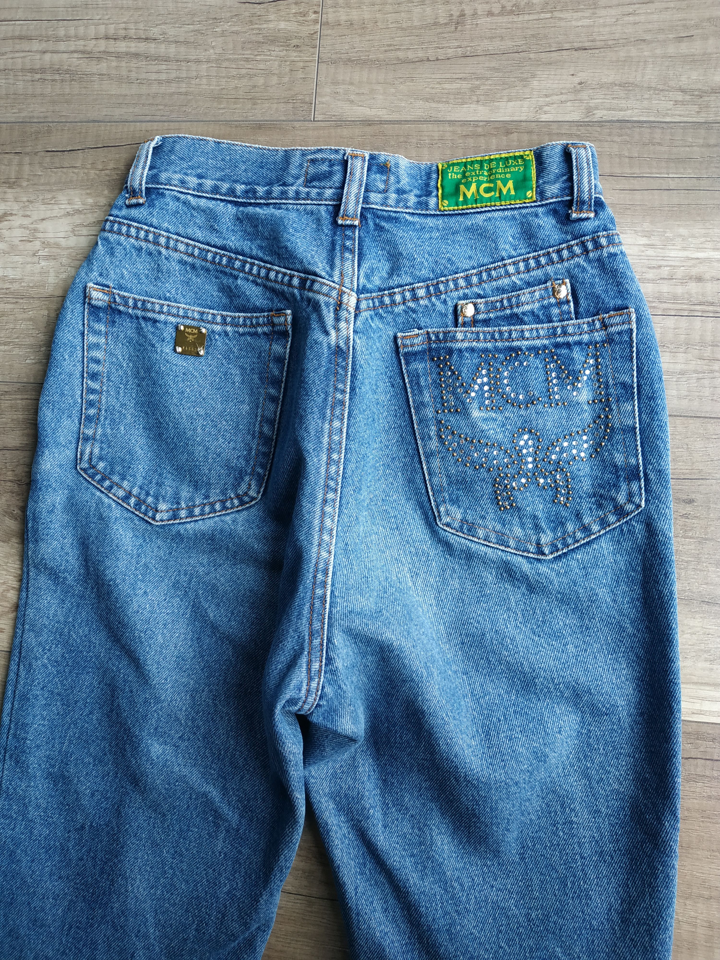 MCM × Vintage MCM Tapered Slim Fit Vintage 90's Women's Jeans, s.28 (XS-S) Size 28" / US 6 / IT 42 - 3 Thumbnail
